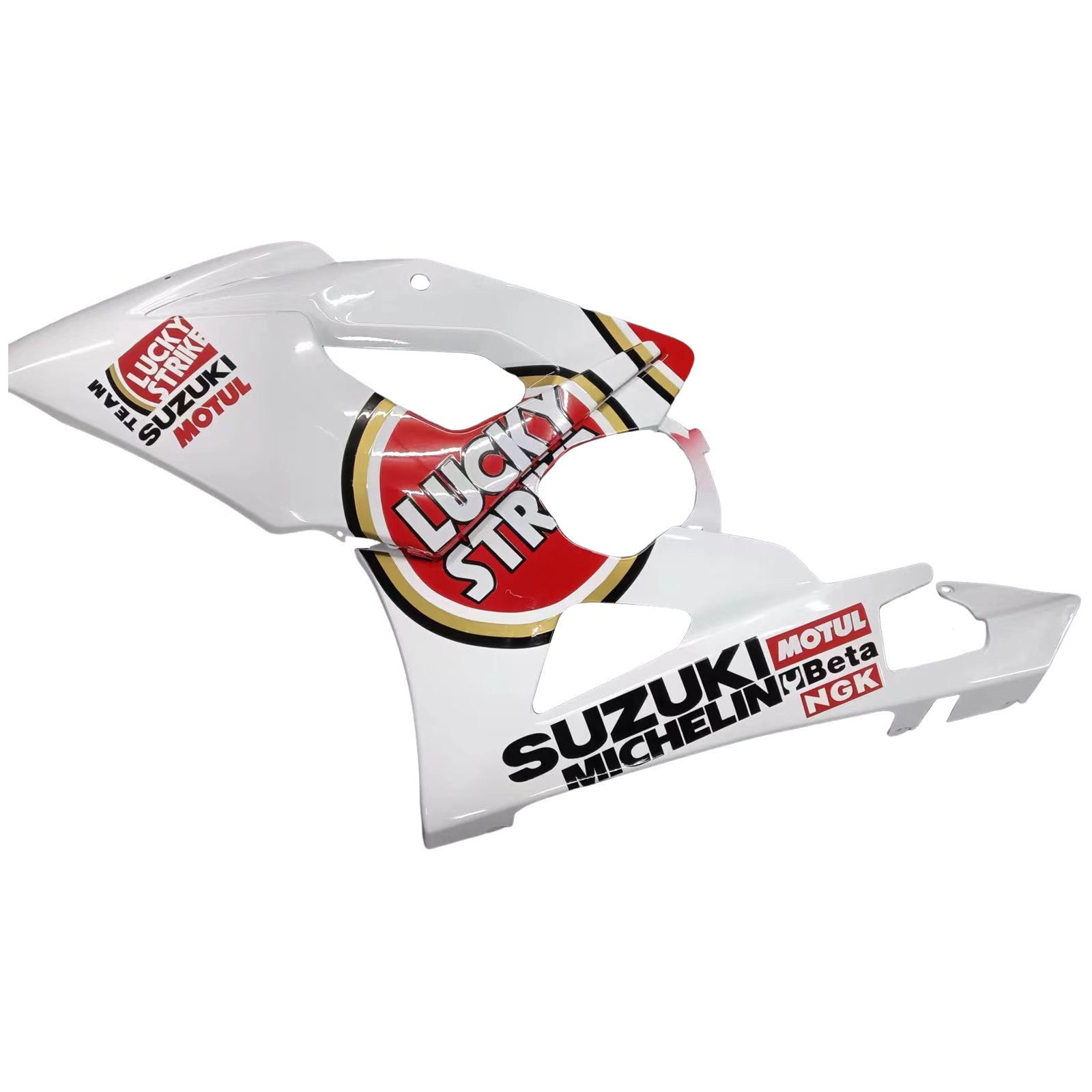 Amotopart 2005-2006 Suzuki GSXR1000 K5 White&Red Lucky Strike Fairing Kit