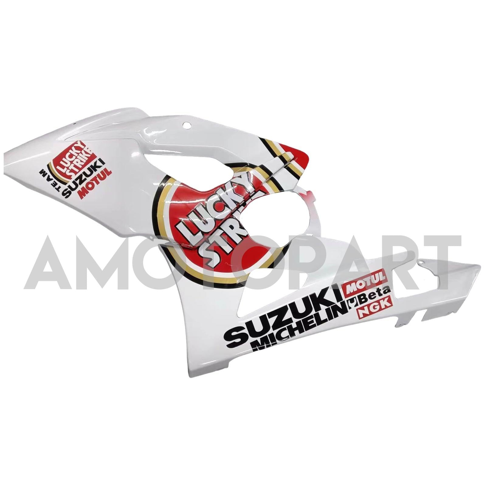 Amotopart 2005-2006 Suzuki GSXR1000 K5 White & Red Lucky Strike Fairing Kit