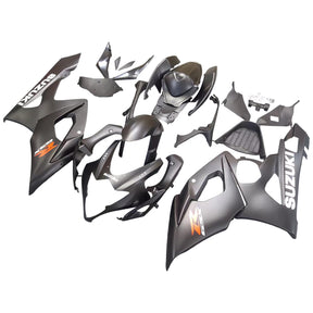 Amotopart 2005-2006 Suzuki GSXR1000 K5 Matte Black with Logos Fairing Kit