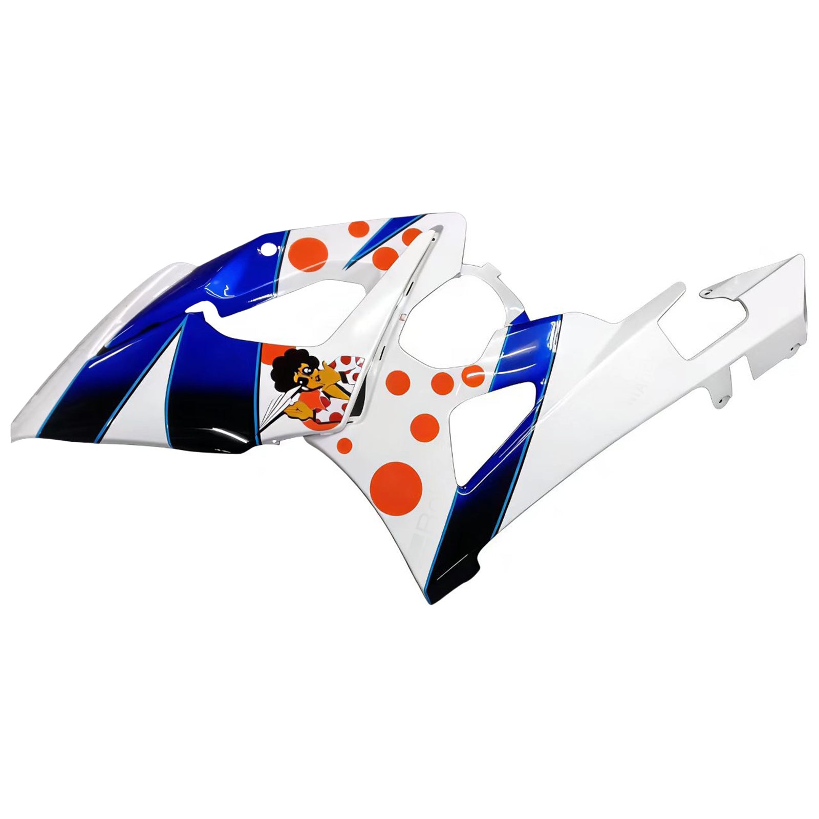 Amotopart 2005-2006 Suzuki GSXR1000 Fairing White&Blue Kit
