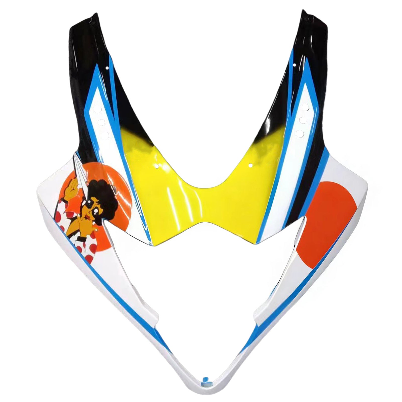 Amotopart 2005-2006 Suzuki GSXR1000 Fairing White&Blue Kit