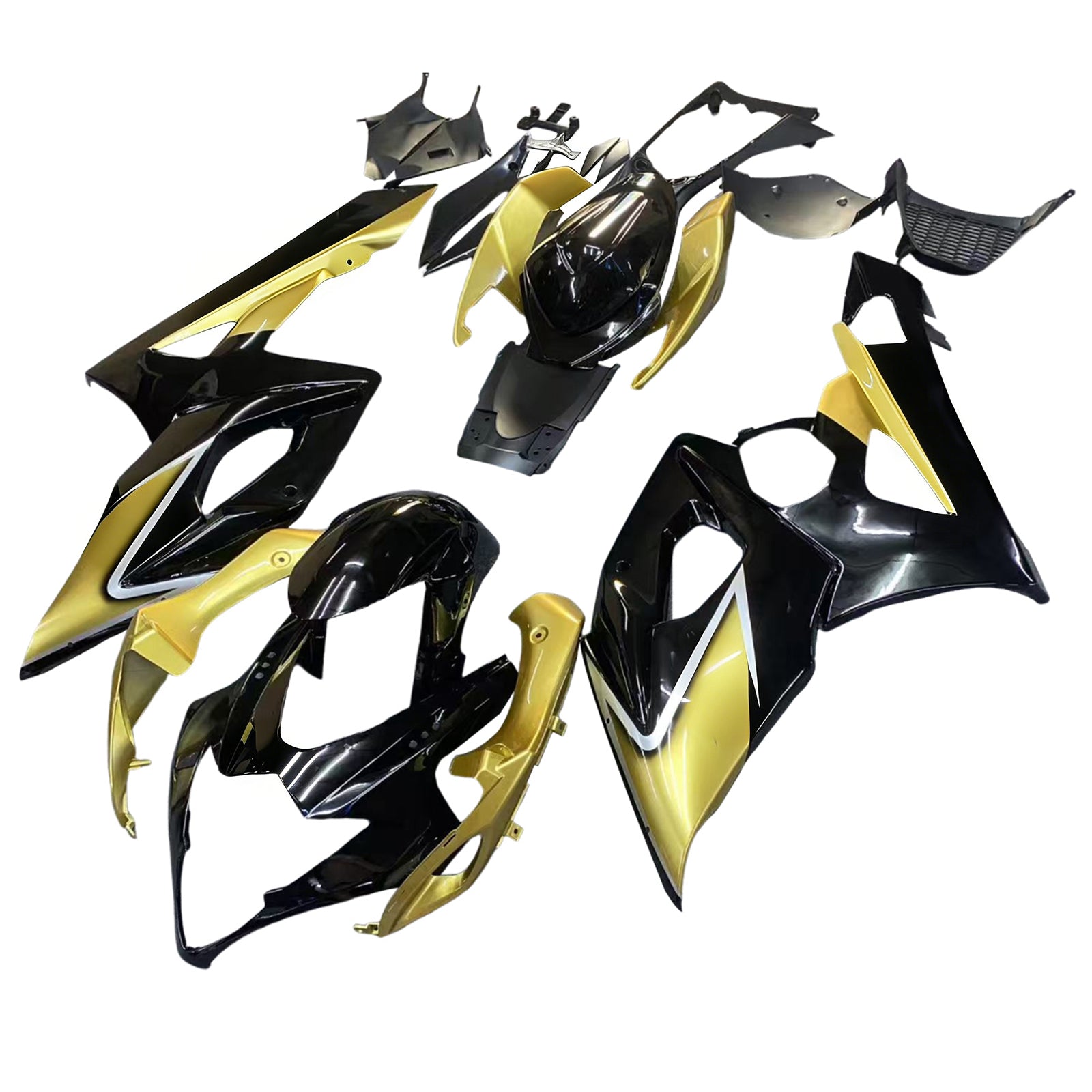 Amotopart 2005-2006 Suzuki GSXR1000 Fairing Black&Gold Kit