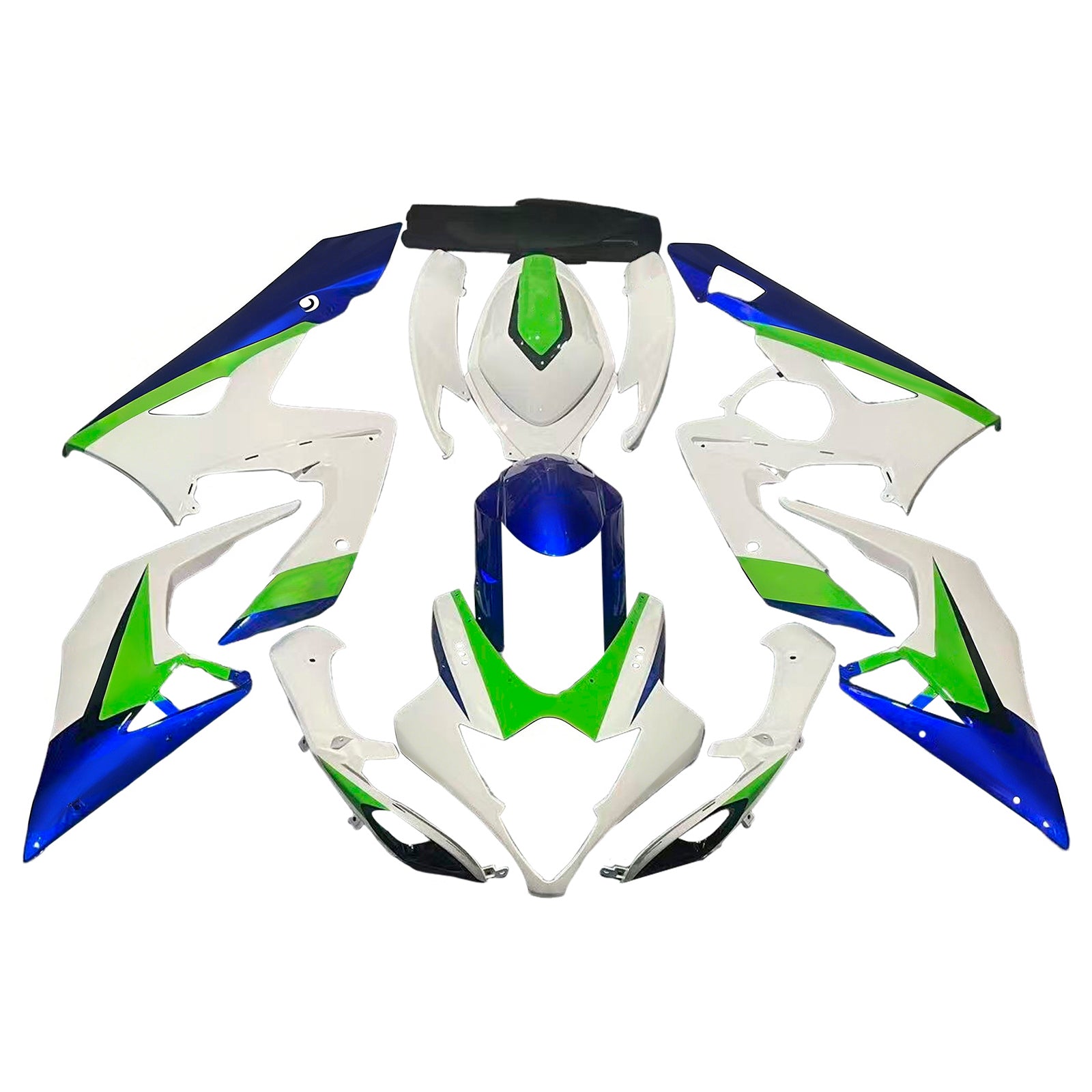 Amotopart 2005-2006 Suzuki GSXR1000 Green White Fairing Kit