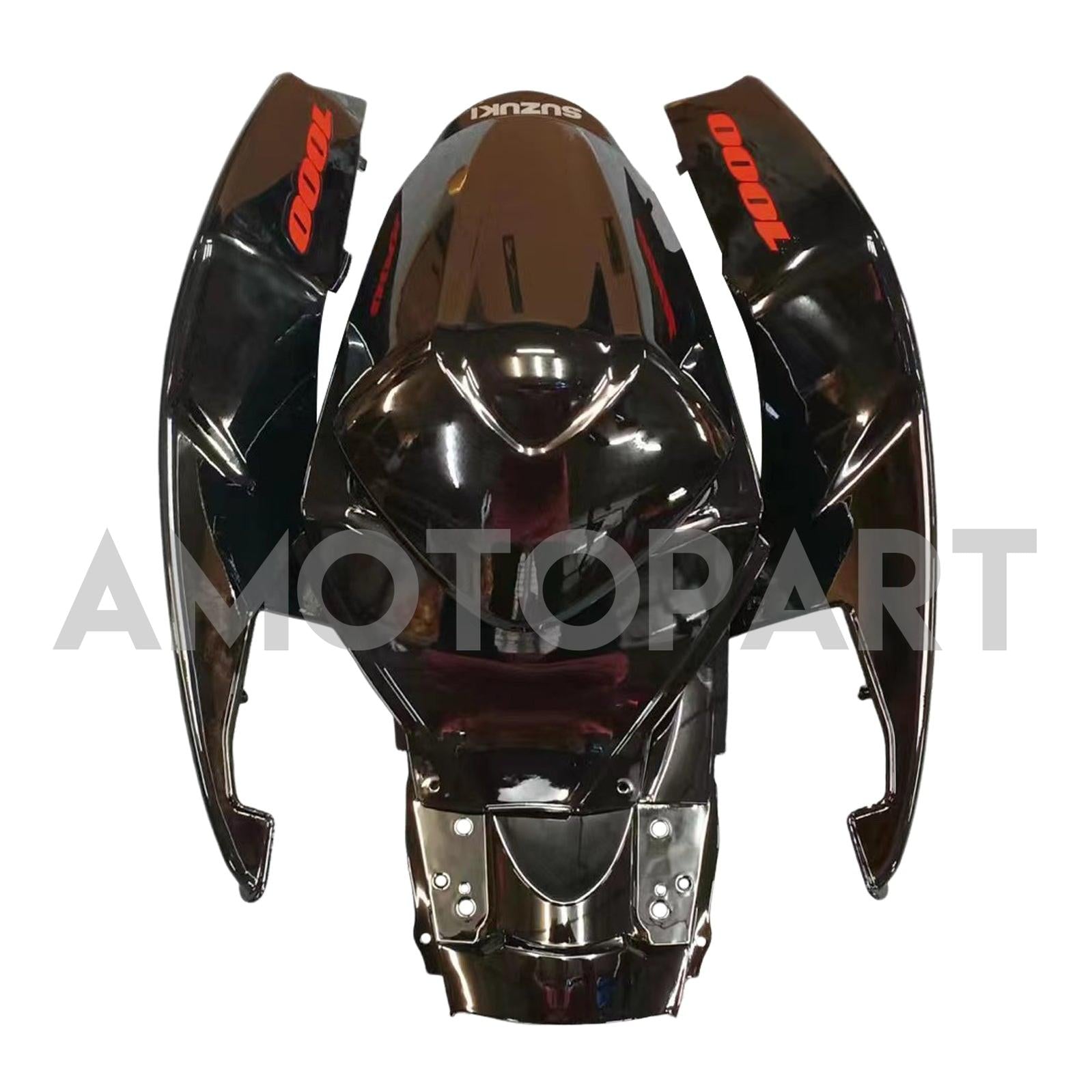 Amotopart 2005-2006 Suzuki GSXR1000 K5 Gloss Black Fairing Kit