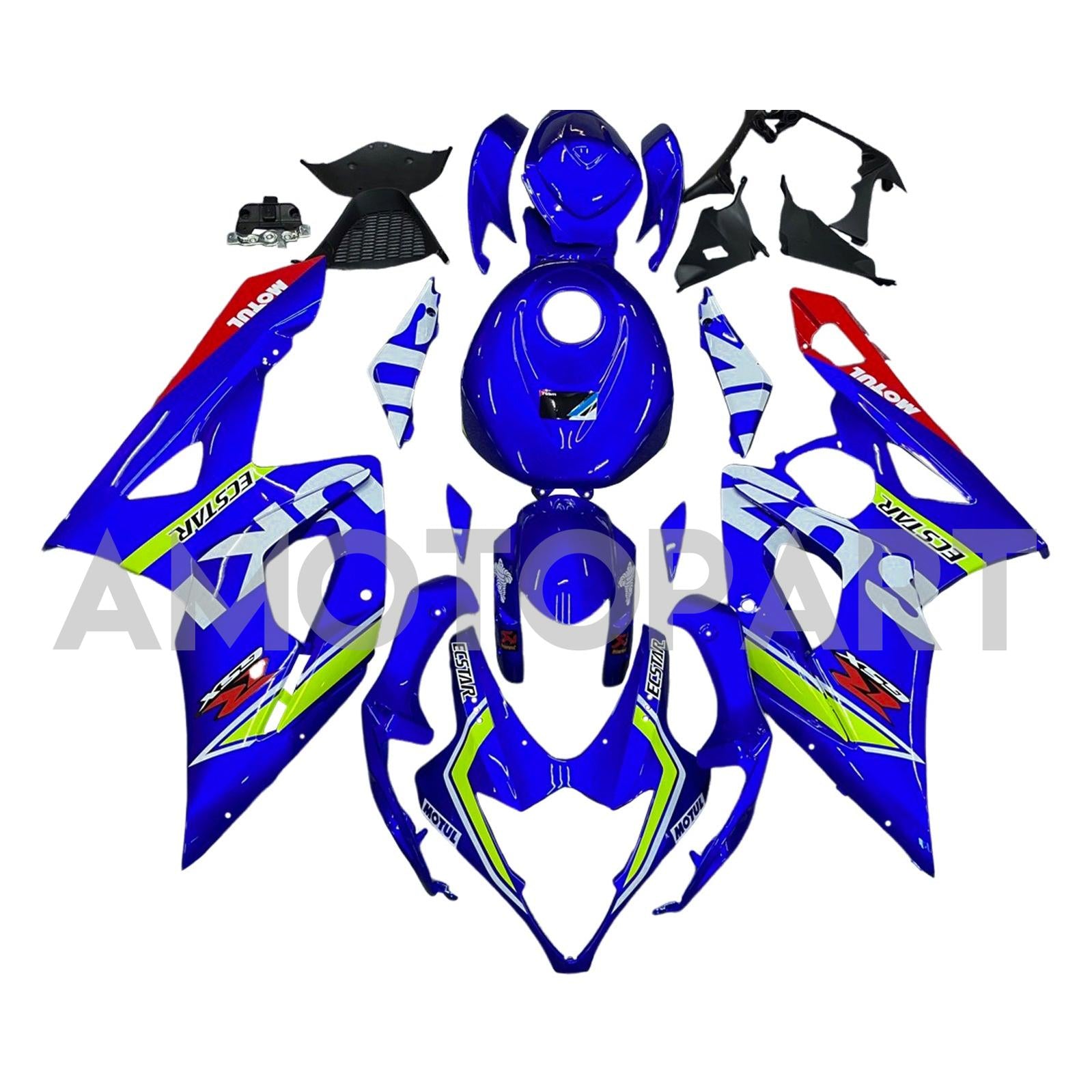 Amotopart 2005-2006 Suzuki GSXR1000 K5 Blue&Yellow Fairing Kit