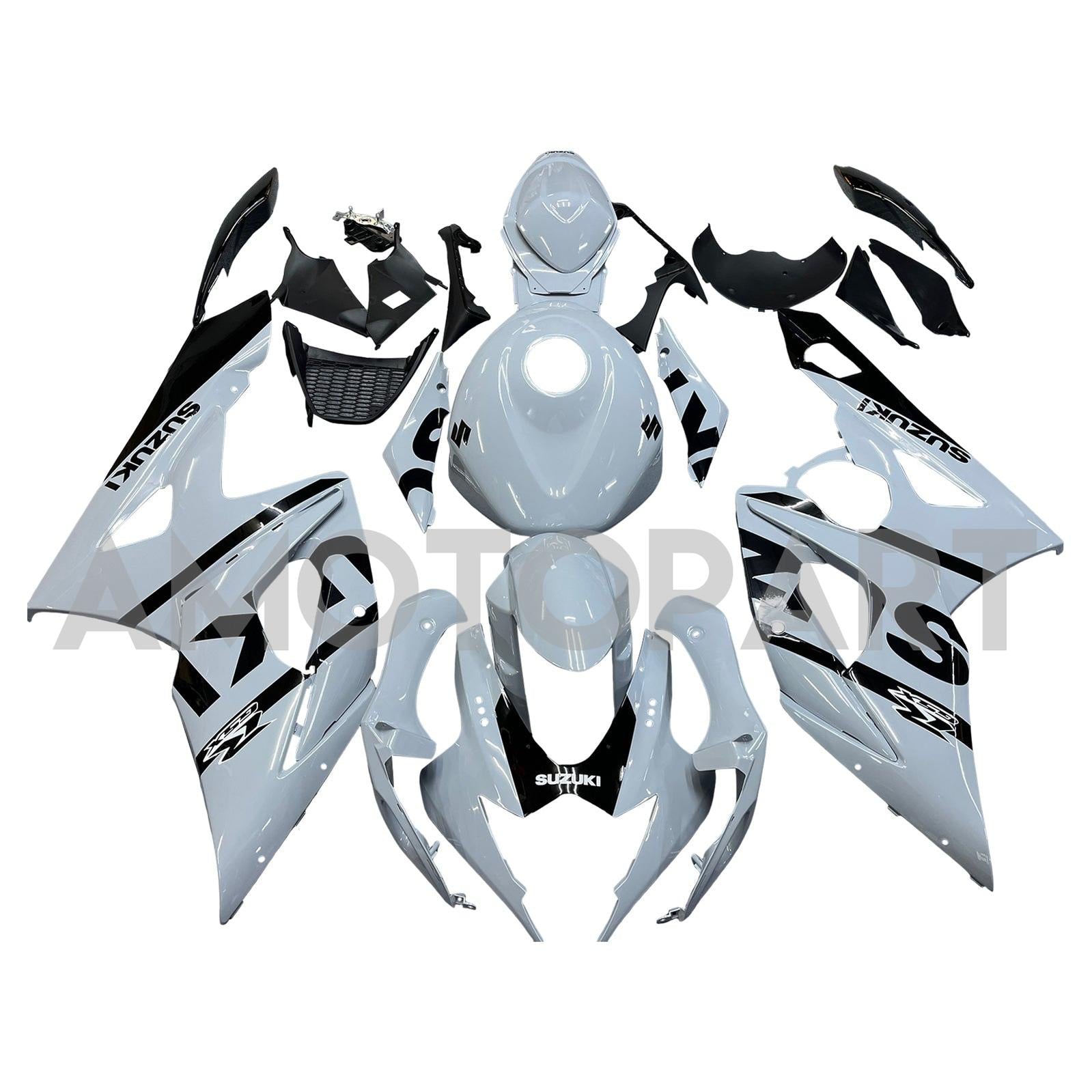 Amotopart 2005-2006 Suzuki GSXR1000 K5 Black&Grey Style3 Fairing Kit