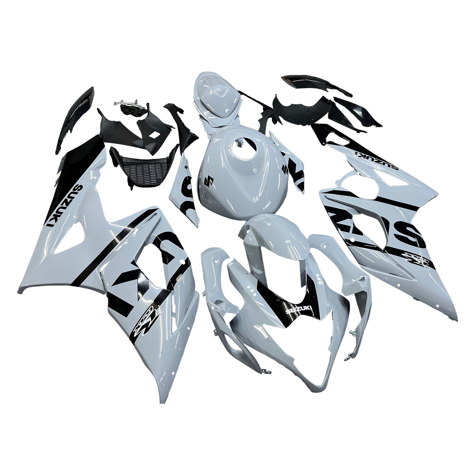 Amotopart 2005-2006 Suzuki GSXR1000 K5 Black&Grey Style3 Fairing Kit