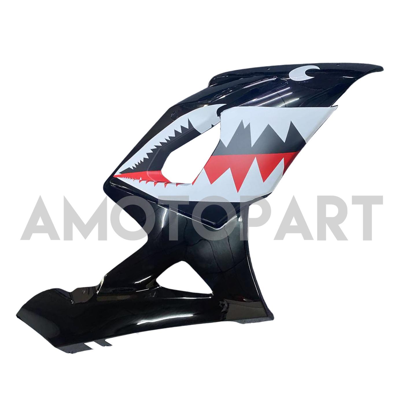 Amotopart 2005-2006 Suzuki GSXR1000 K5 Black Shark Teeth Fairing Kit
