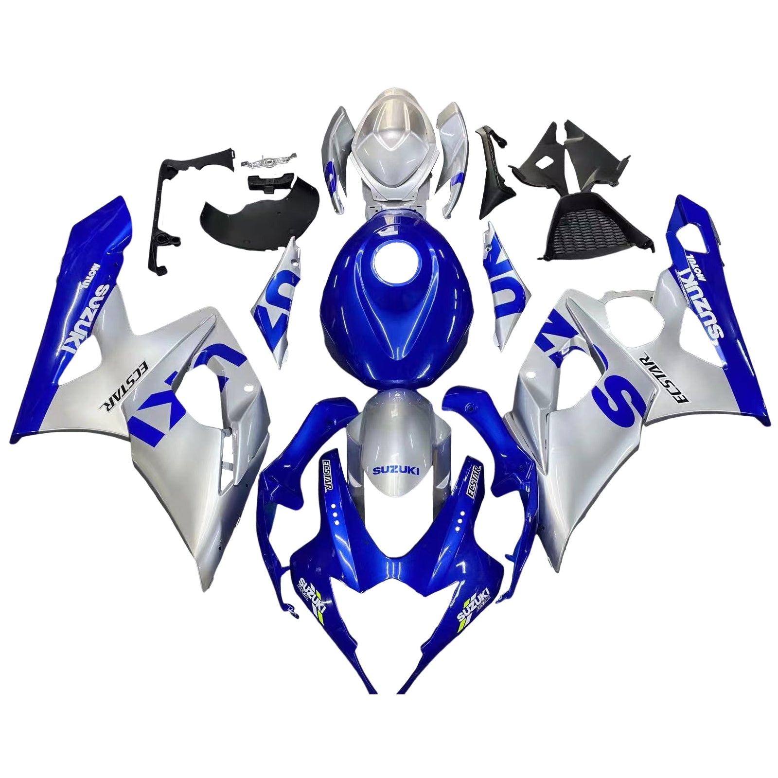 Amotopart 2005-2006 Suzuki GSXR1000 K5 Blue&Grey Fairing Kit