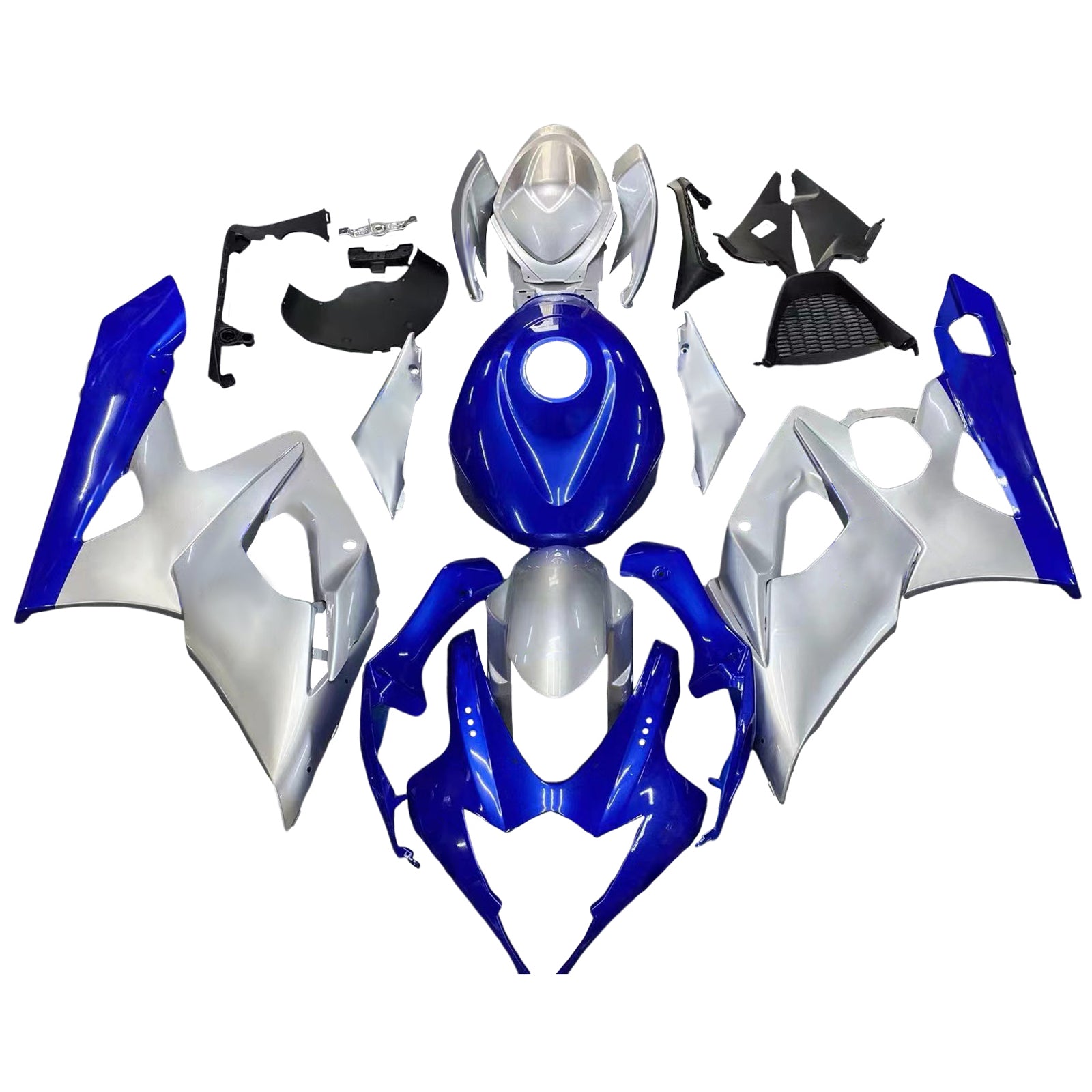 Amotopart 2005-2006 Suzuki GSXR1000 K5 Blue&Grey Fairing Kit