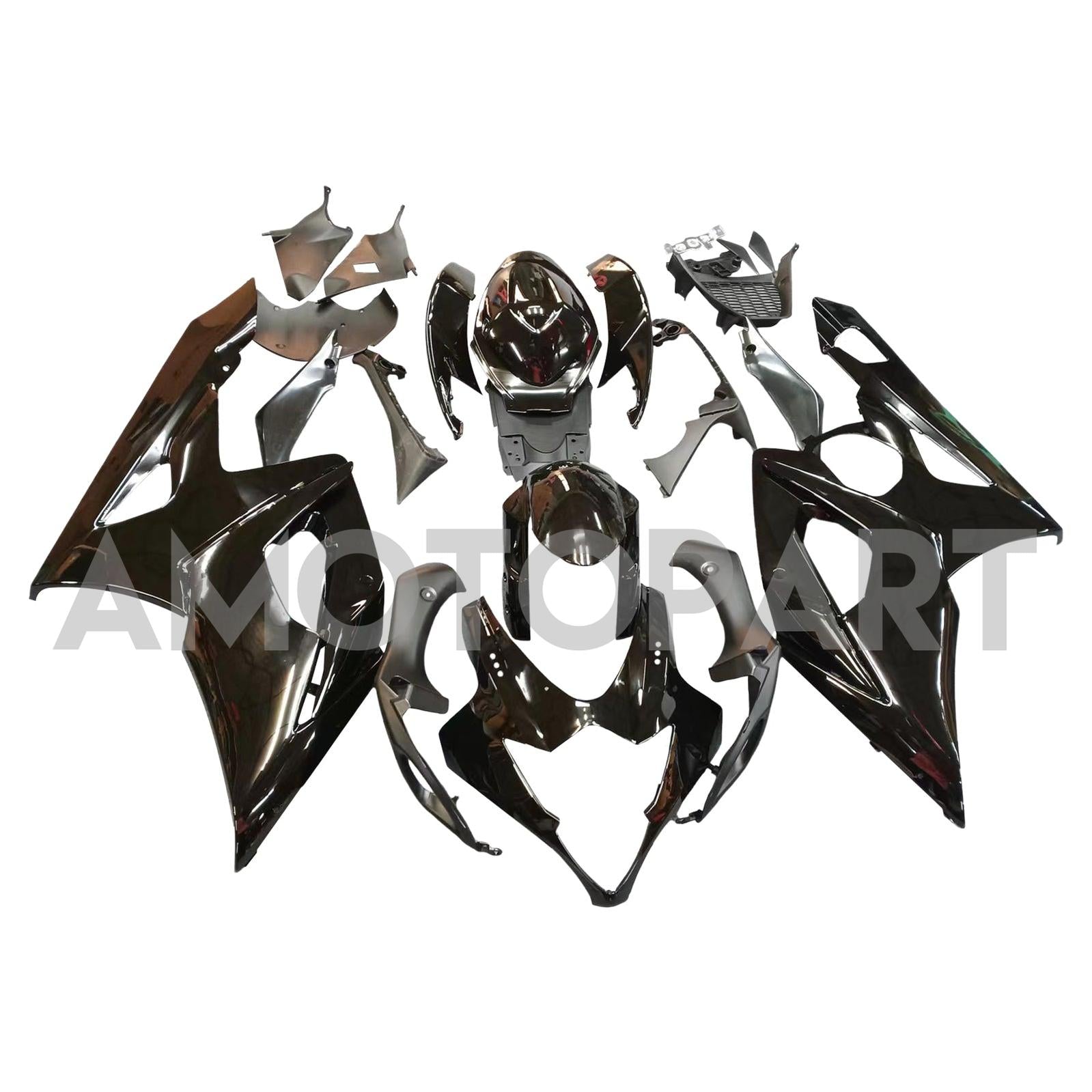 Amotopart 2005-2006 Suzuki GSXR1000 Fairing Glossy Black Kit