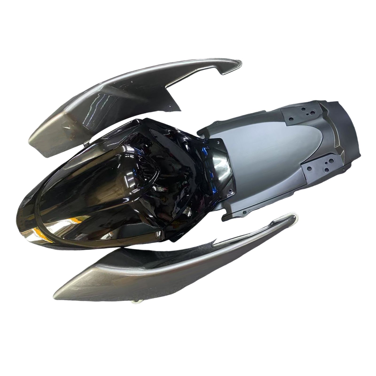 Amotopart 2005-2006 Suzuki GSXR1000 Fairing Black&Grey Kit