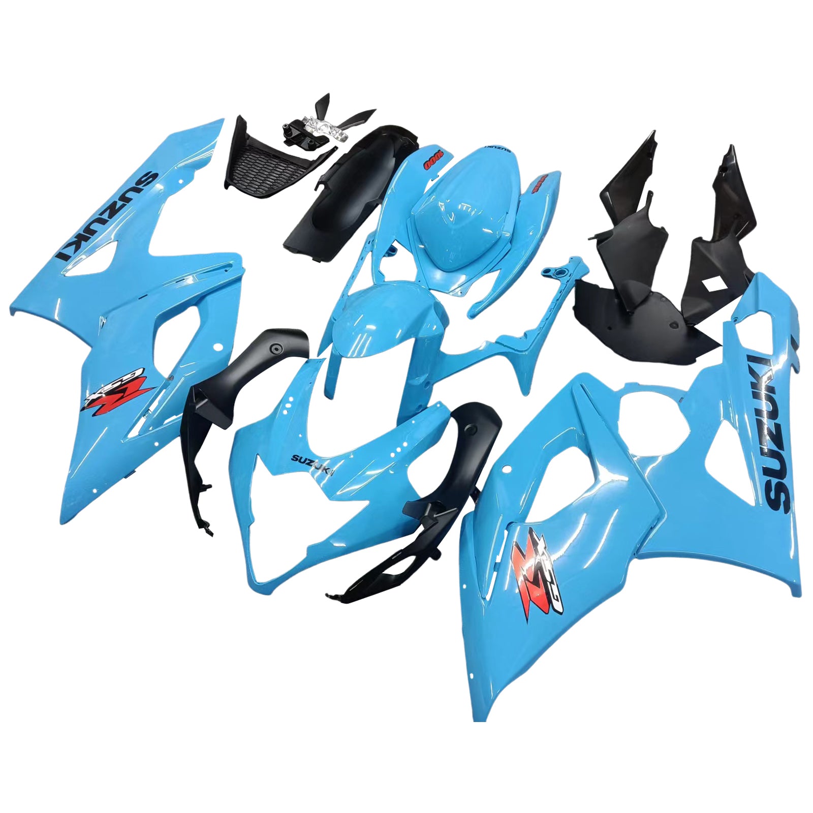 Amotopart 2005-2006 Suzuki GSXR1000 Fairing Glossy Blue Kit