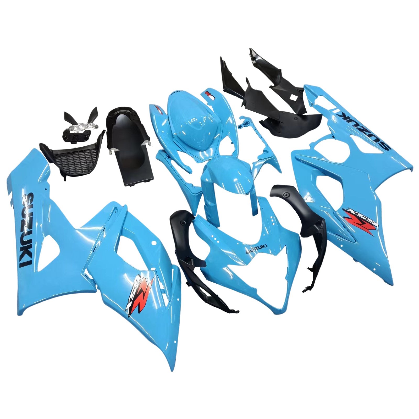 Amotopart 2005-2006 Suzuki GSXR1000 Fairing Glossy Blue Kit