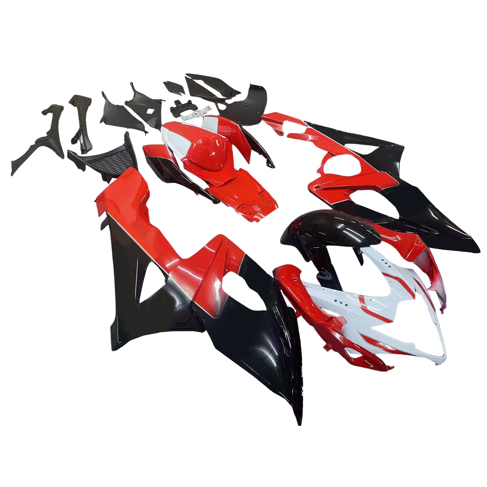 Amotopart 2005-2006 Suzuki GSXR1000 Fairing Red&Black Letter Kit