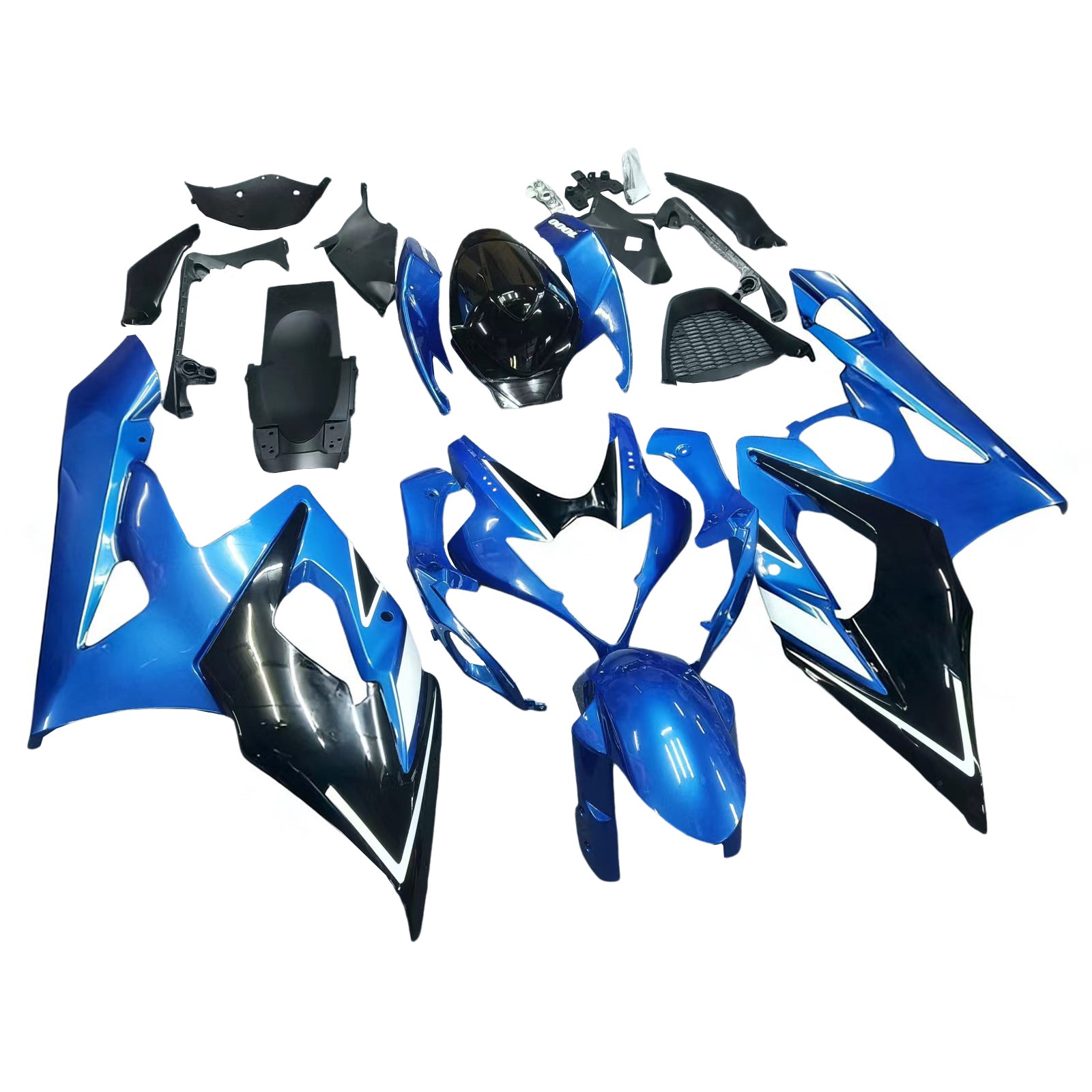 Amotopart 2005–2006 Suzuki GSXR1000 Verkleidung, Blau, Style2 Kit