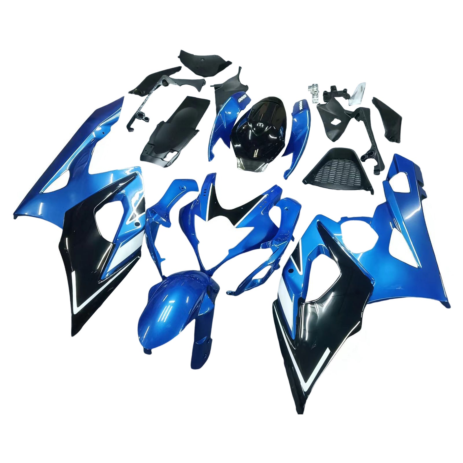 Amotopart 2005–2006 Suzuki GSXR1000 Verkleidung, Blau, Style2 Kit