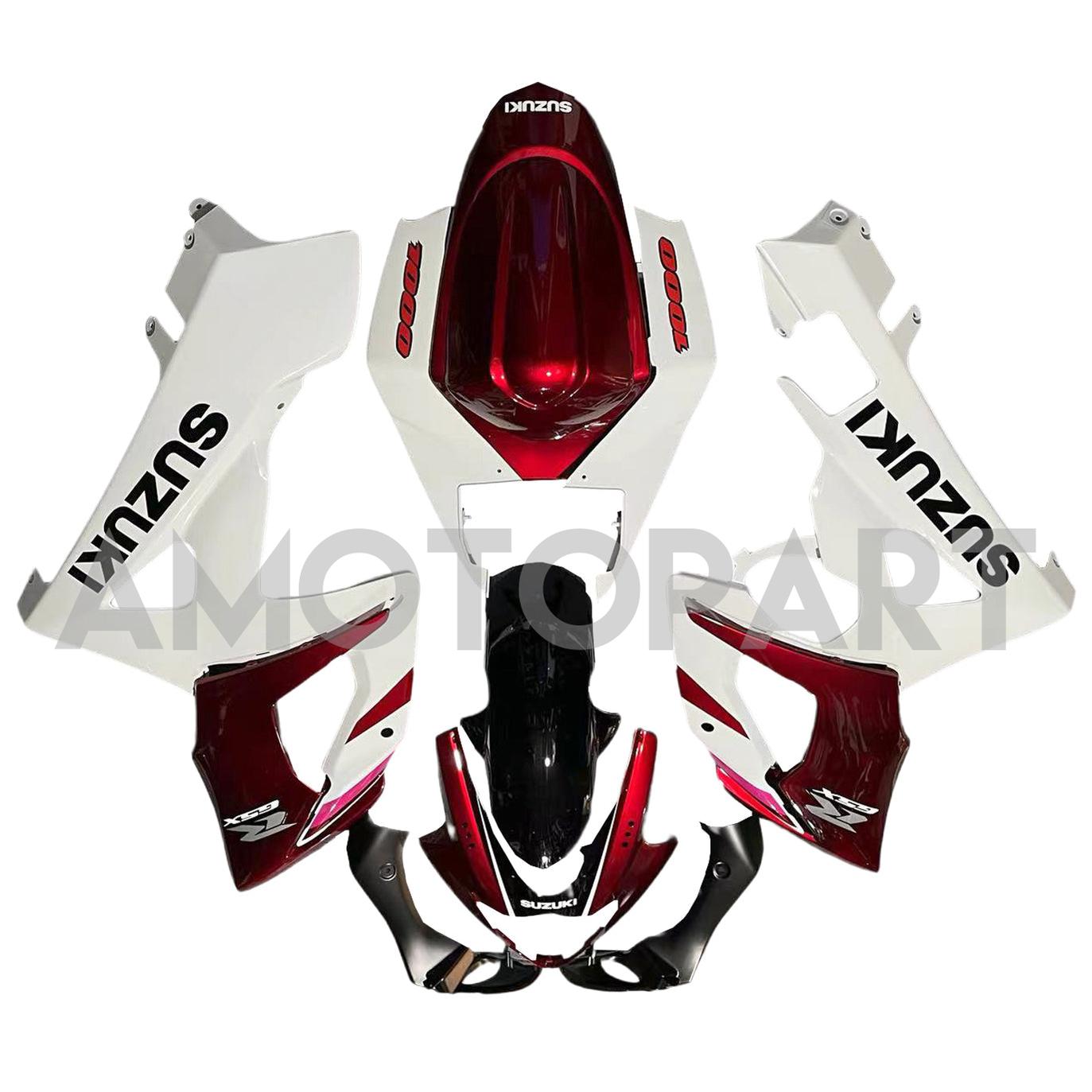 Amotopart 2005-2006 K5 GSXR1000 Suzuki Red & White Fairing Kit