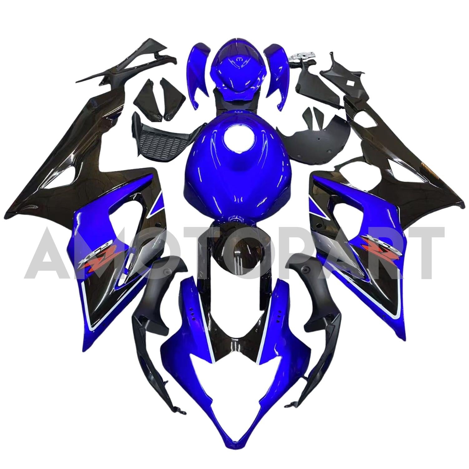Amotopart 2005-2006 K5 GSXR1000 Suzuki Blue & Black Style2 Fairing Kit