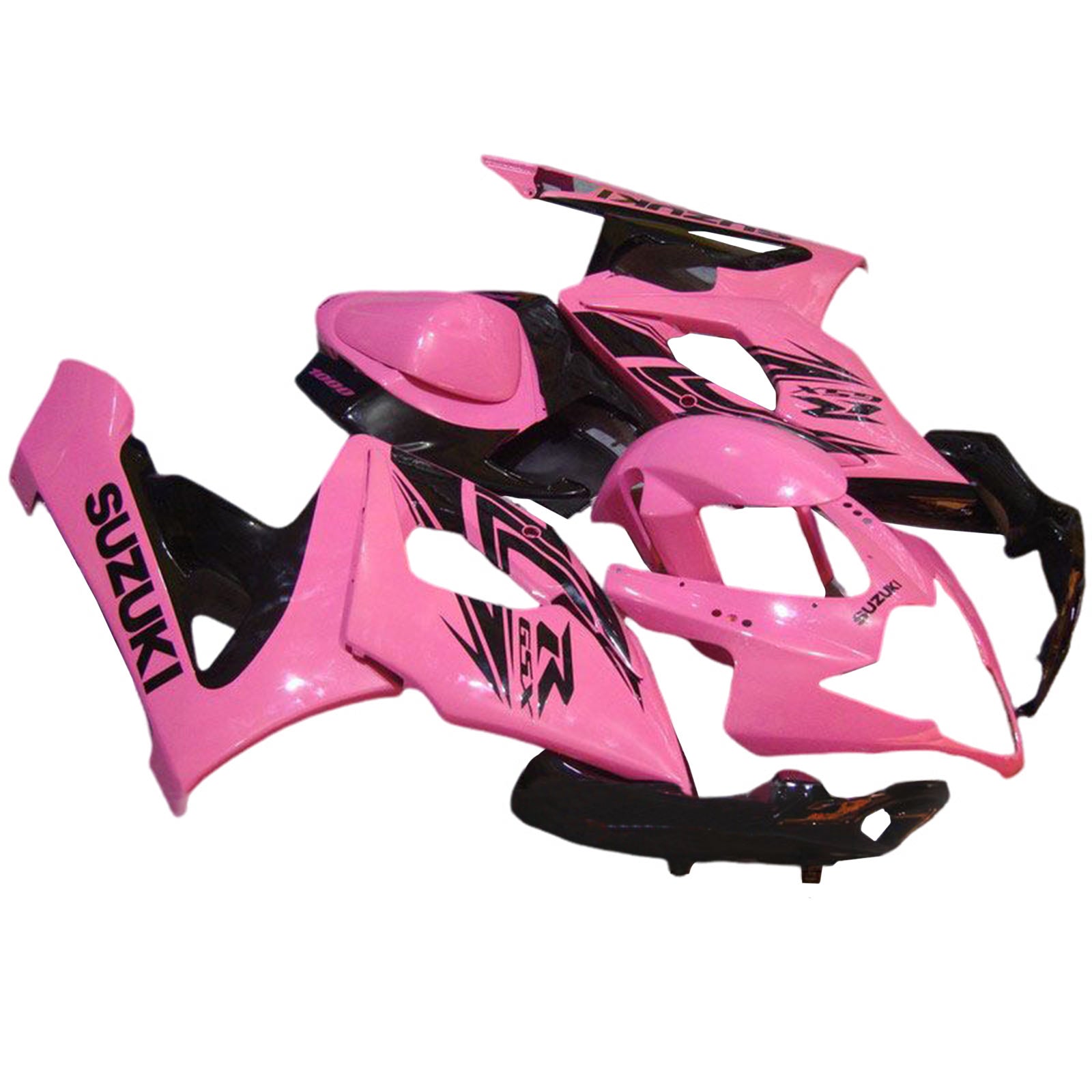 Amotopart 2005-2006 K5 GSXR1000 Suzuki Kit de carenado rosa y negro