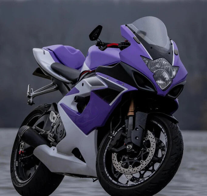 Amotopart 2005-2006 Suzuki GSXR1000 White Purple Fairing Kit