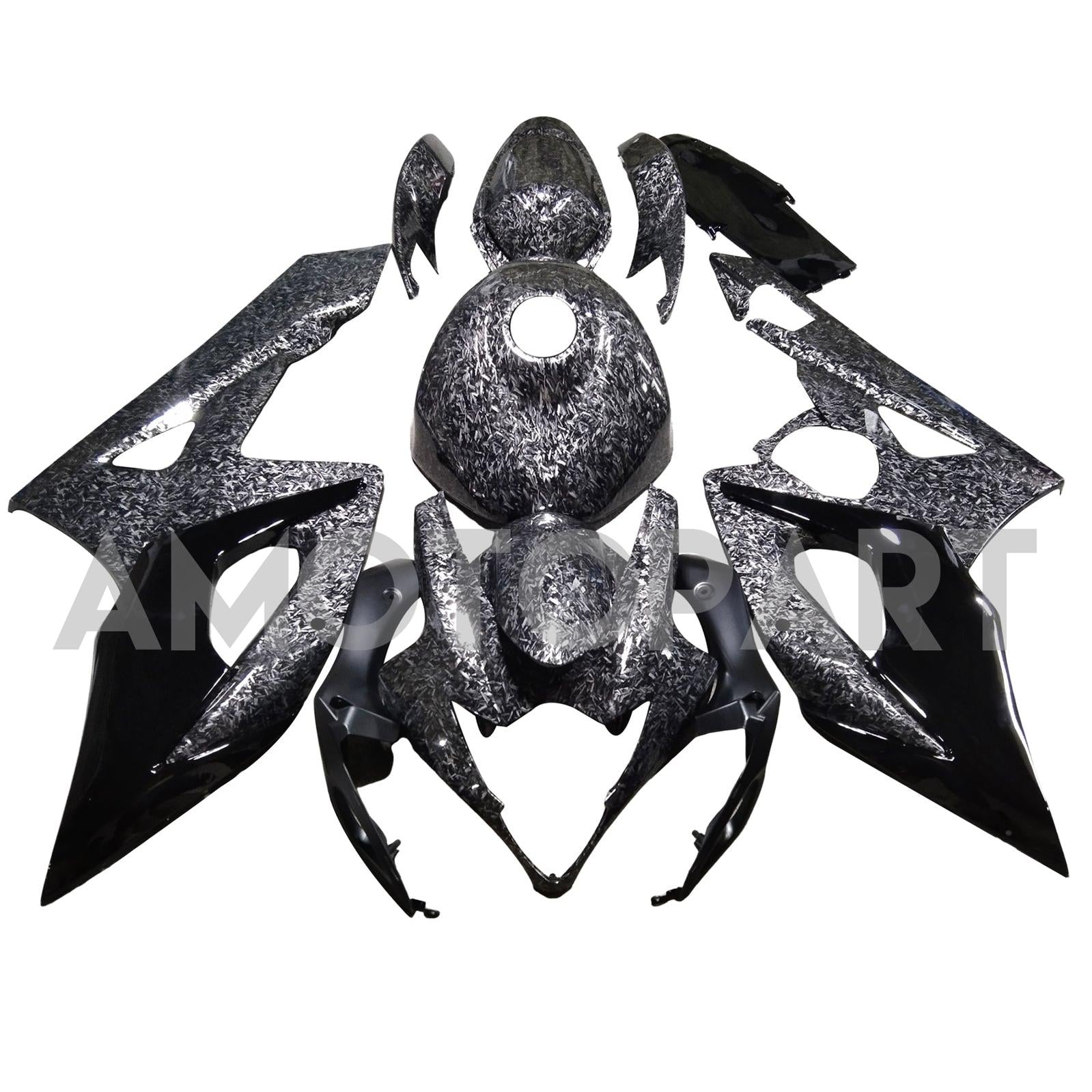 Amotopart 2005-2006 Suzuki GSXR1000 Forged Carbon Fiber Pattern Fairing Kit