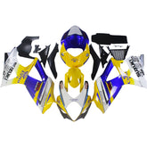 Amotopart 2007-2008 Suzuki GSXR1000 carenatura azzurro con logo giallo