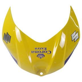 Amotopart 2007–2008 Suzuki GSXR1000 Verkleidung, Hellblau mit gelbem Logo-Set