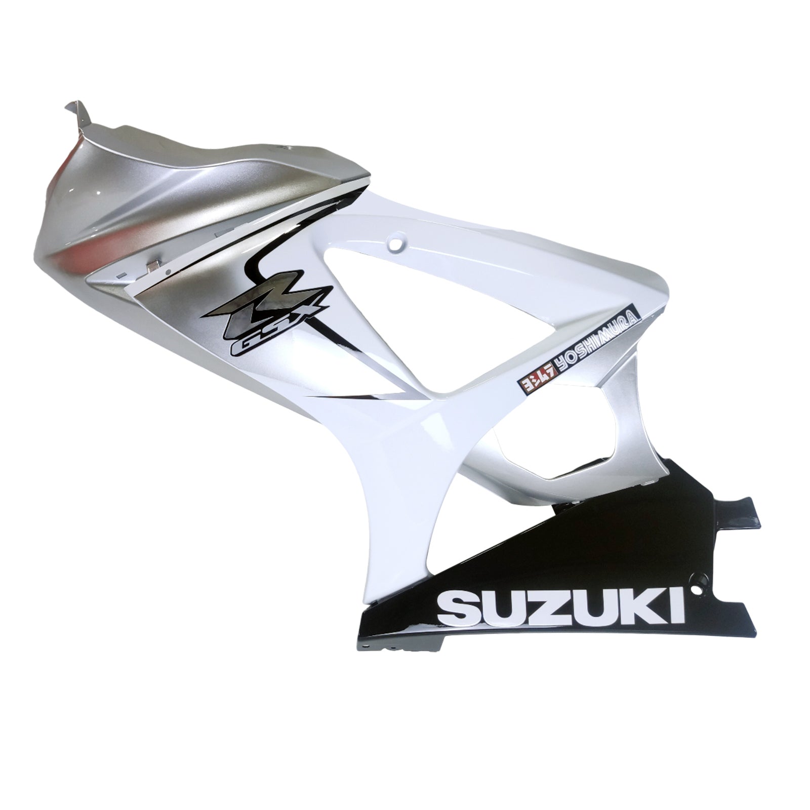 Amotopart 2007-2008 Suzuki GSXR1000 White Silver Fairing Kit