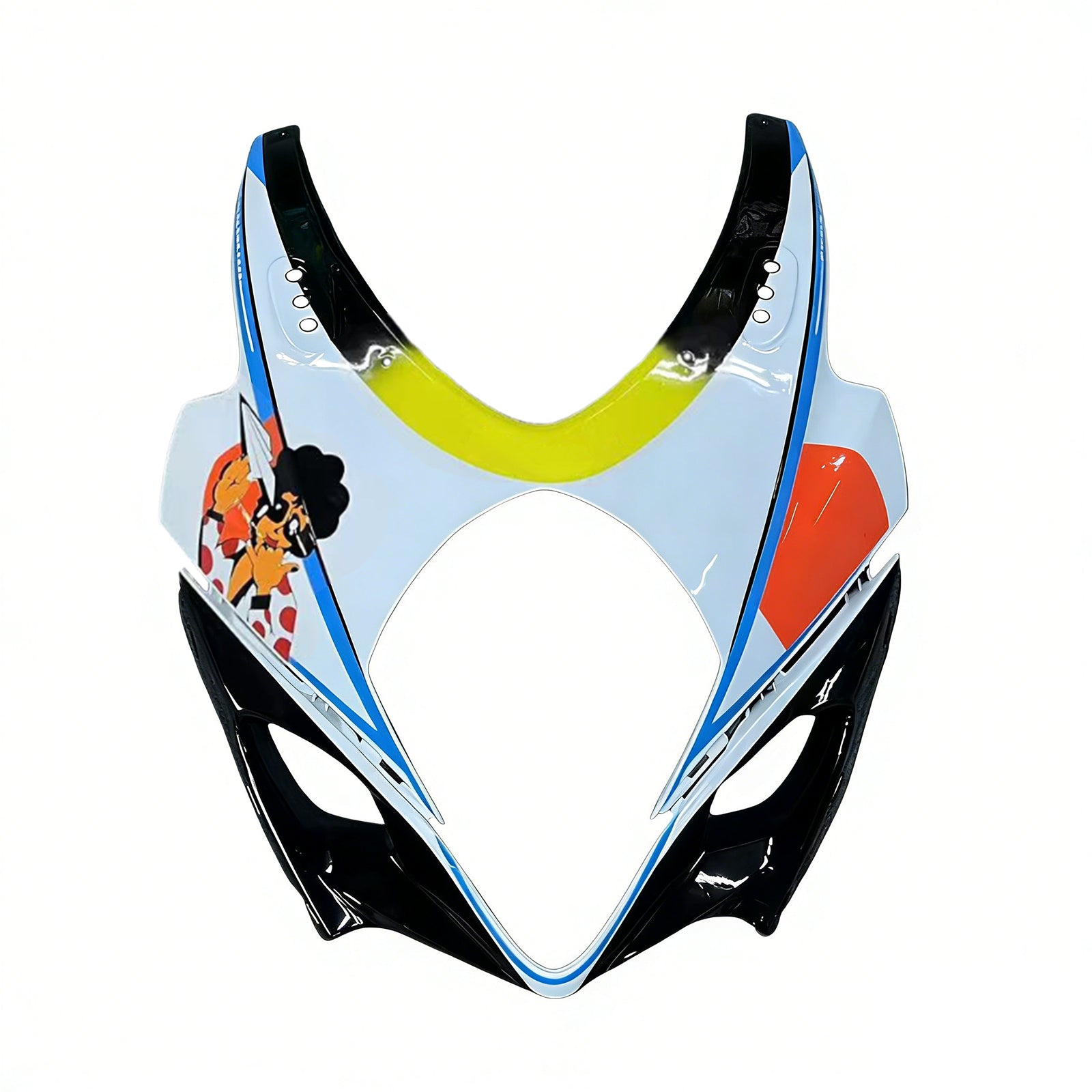 Amotopart 2007-2008 Suzuki GSXR1000 White Black Yellow Red Fairing Kit
