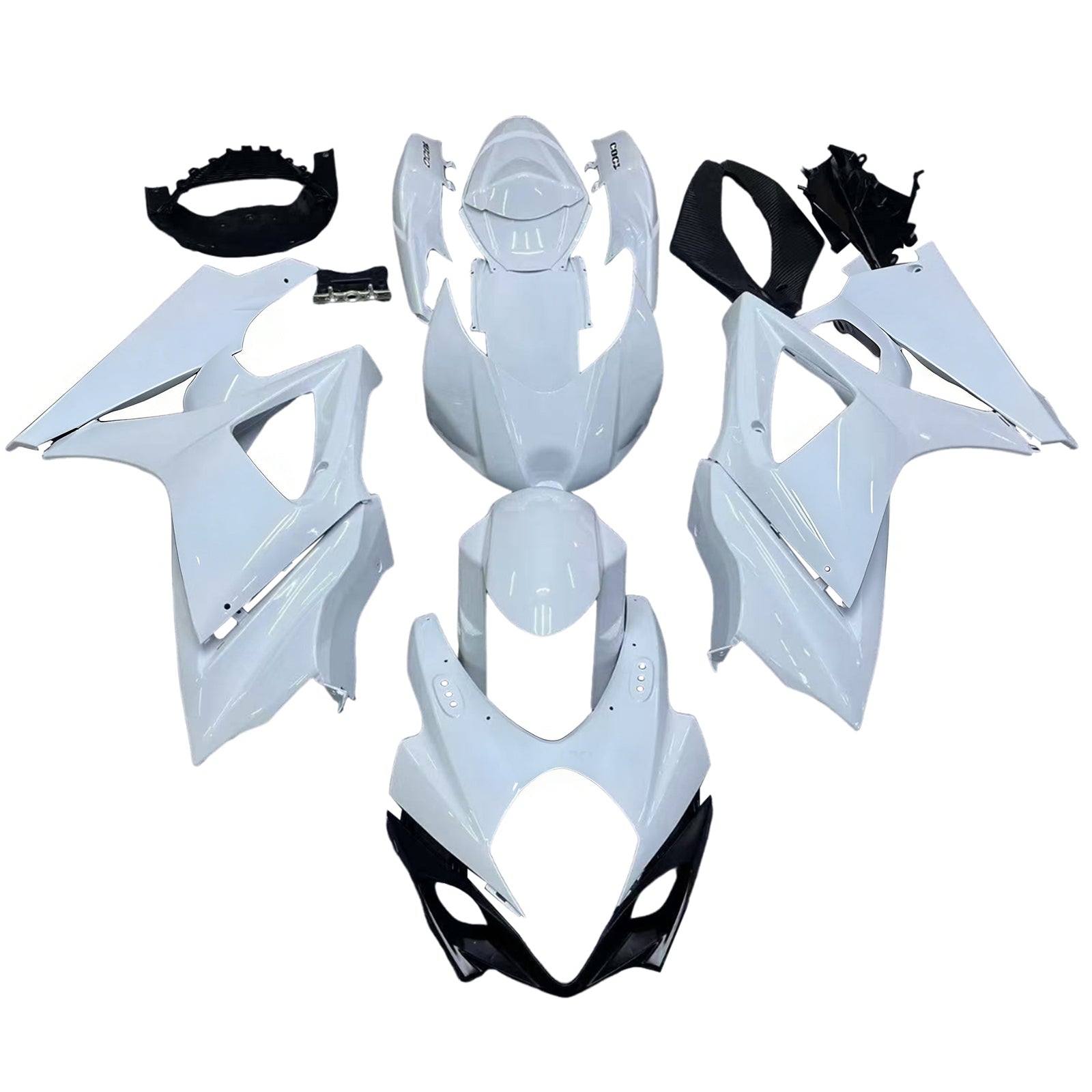 Amotopart 2007-2008 Suzuki GSXR1000 White Fairing Kit