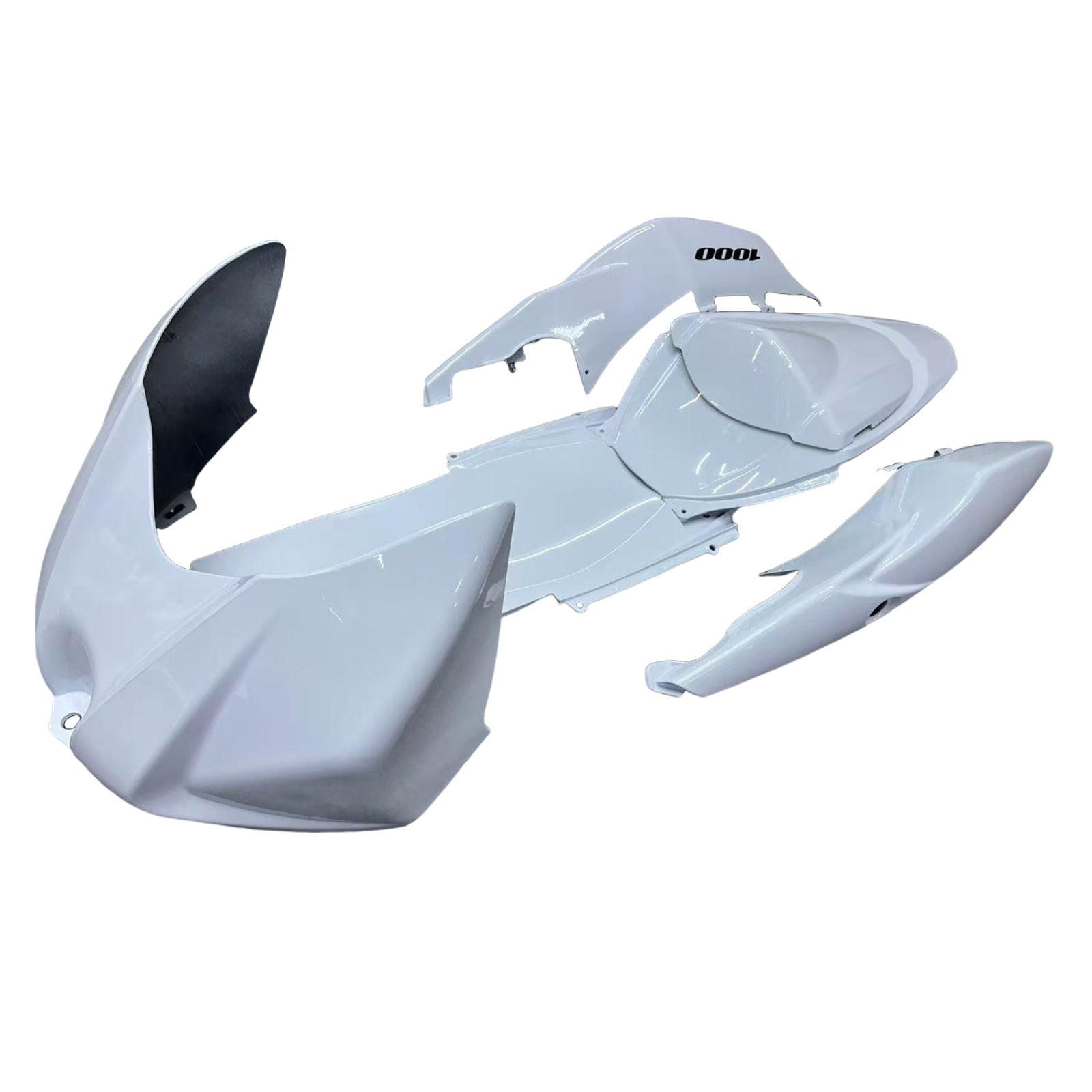 Amotopart 2007-2008 Suzuki GSXR1000 White Fairing Kit