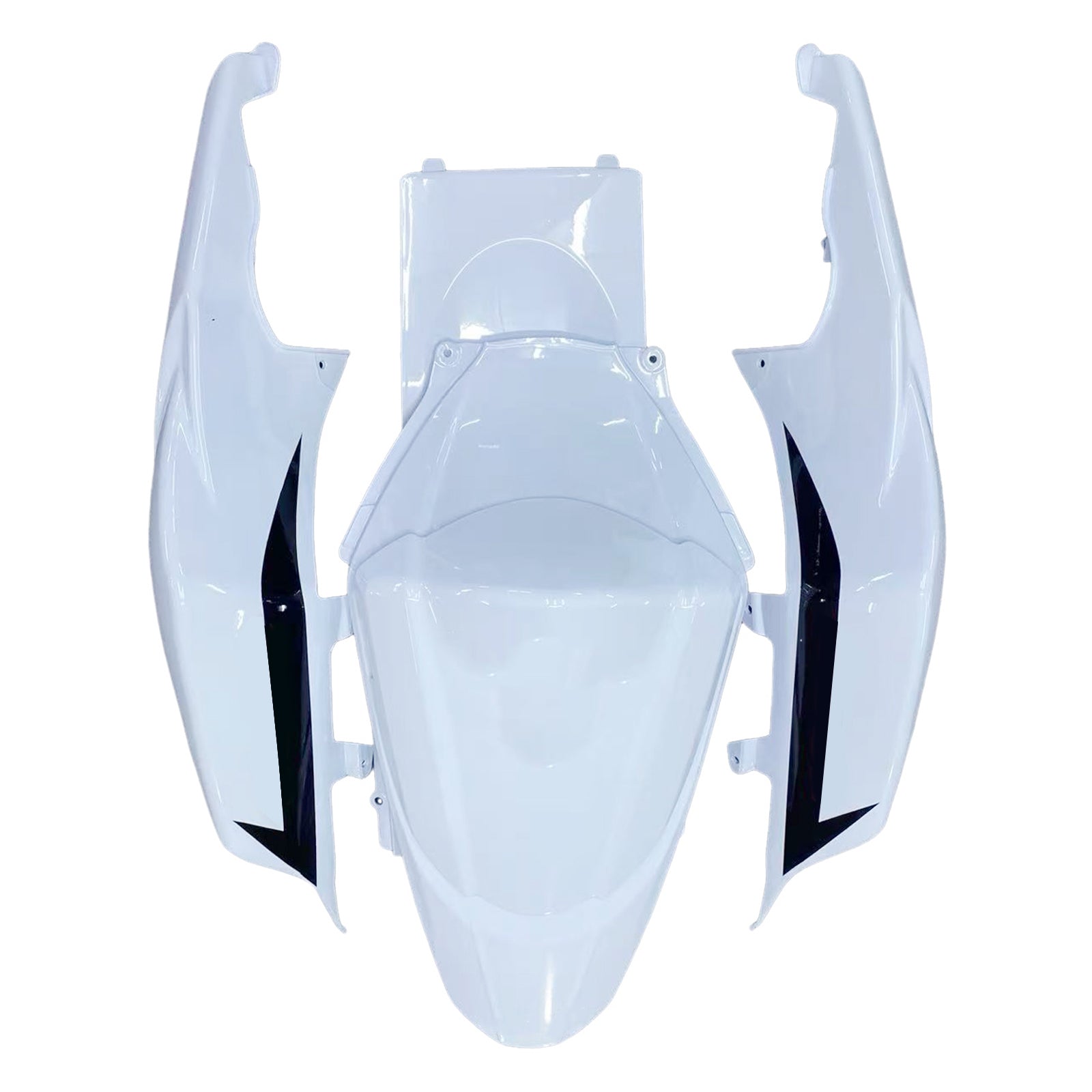 Amotopart 2007-2008 Suzuki GSXR1000 White Black Fairing Kit