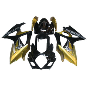 Amotopart 2007-2008 Suzuki GSXR 1000 Gold&Black Fairing Kit