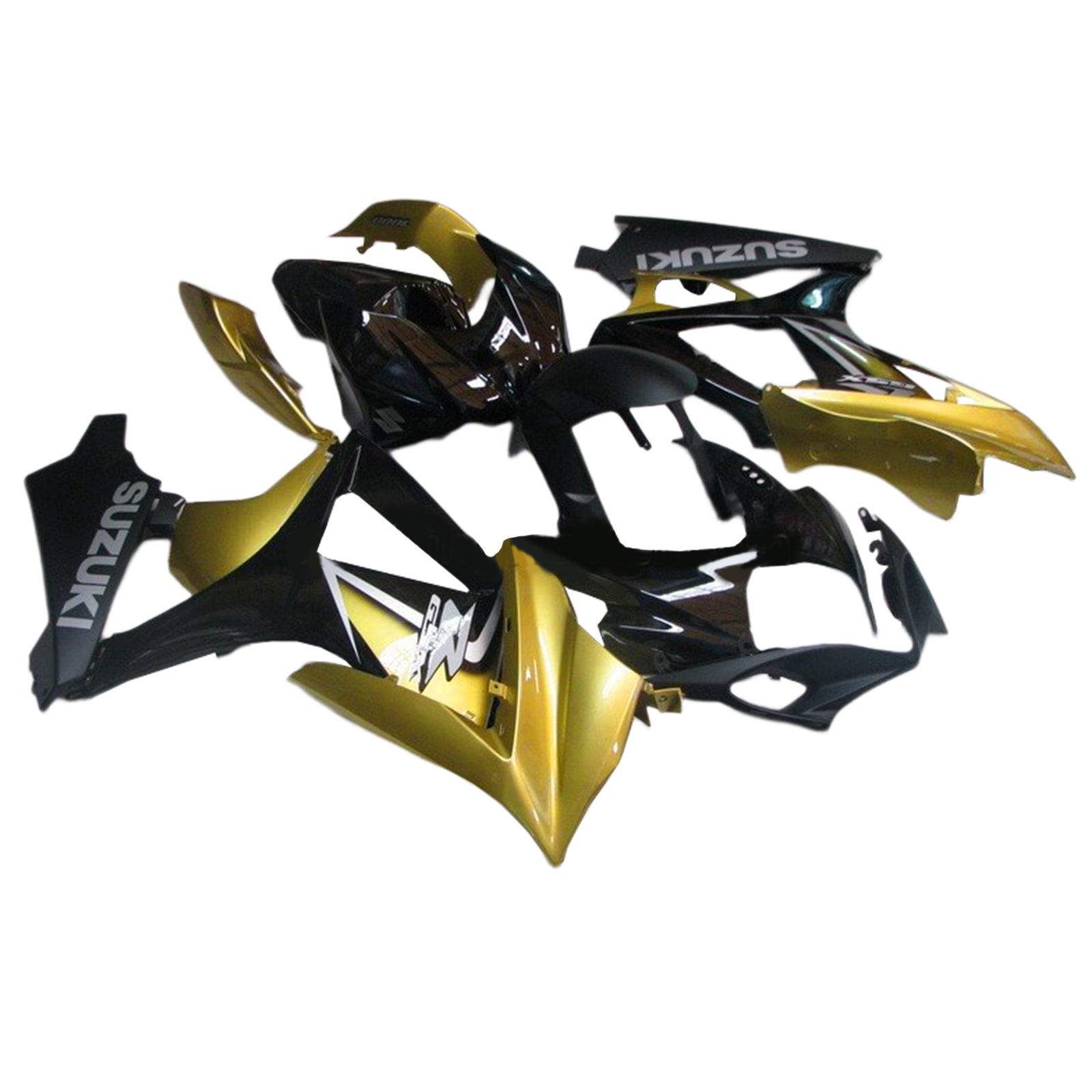 Amotopart 2007-2008 Suzuki GSXR 1000 Gold&Black Fairing Kit