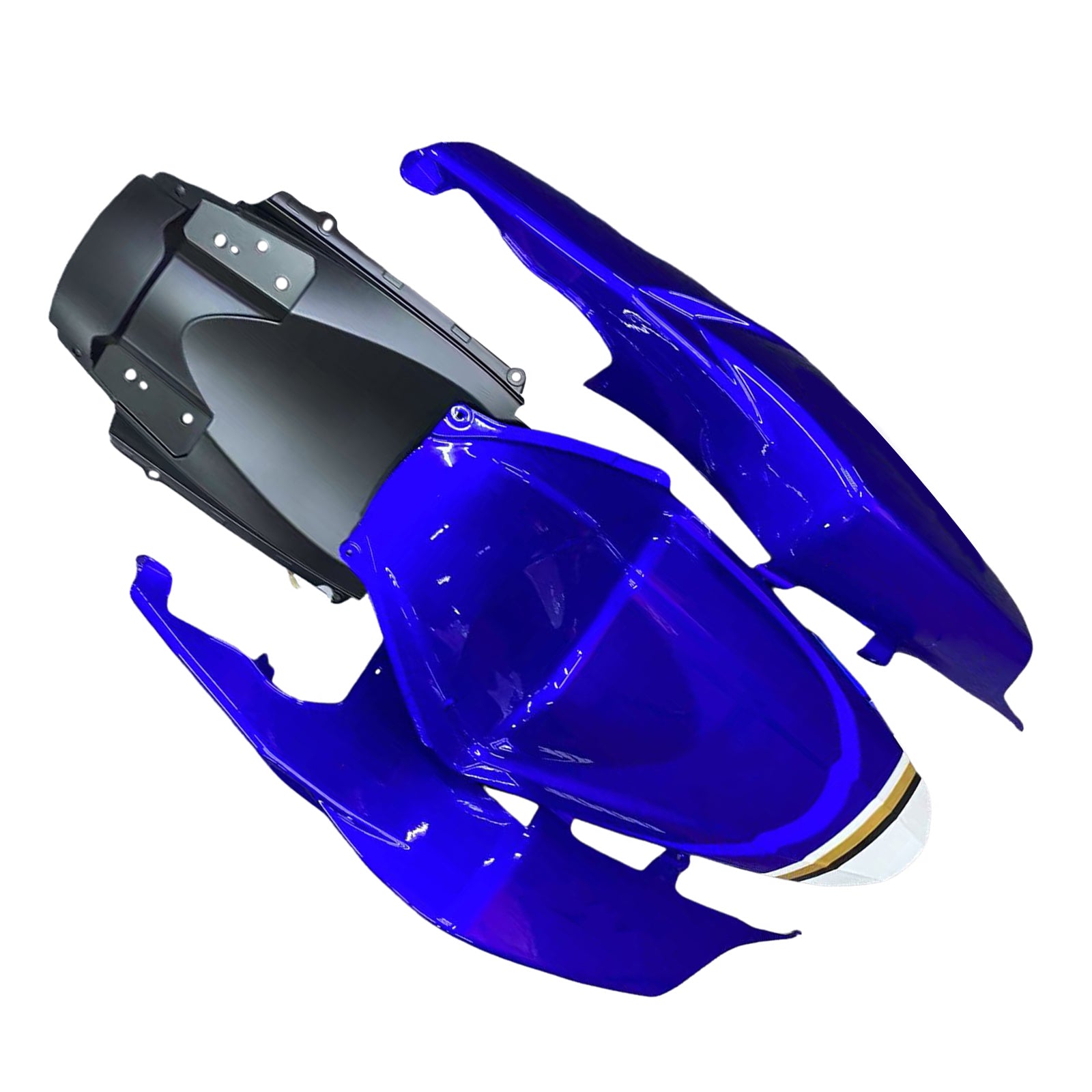 Amotopart 2007–2008 Suzuki GSXR1000 Weiß Blau Verkleidungsset