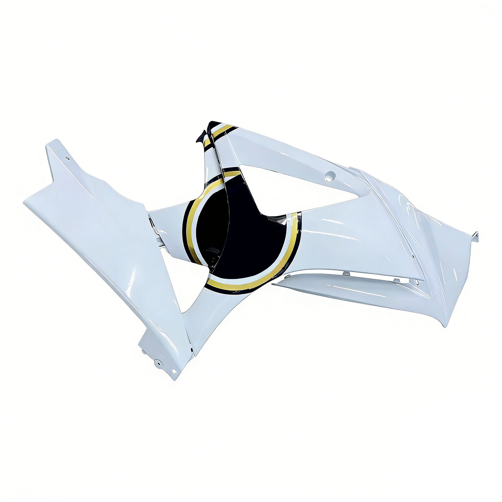 Amotopart 2007-2008 Suzuki GSXR1000 White Black Fairing Kit