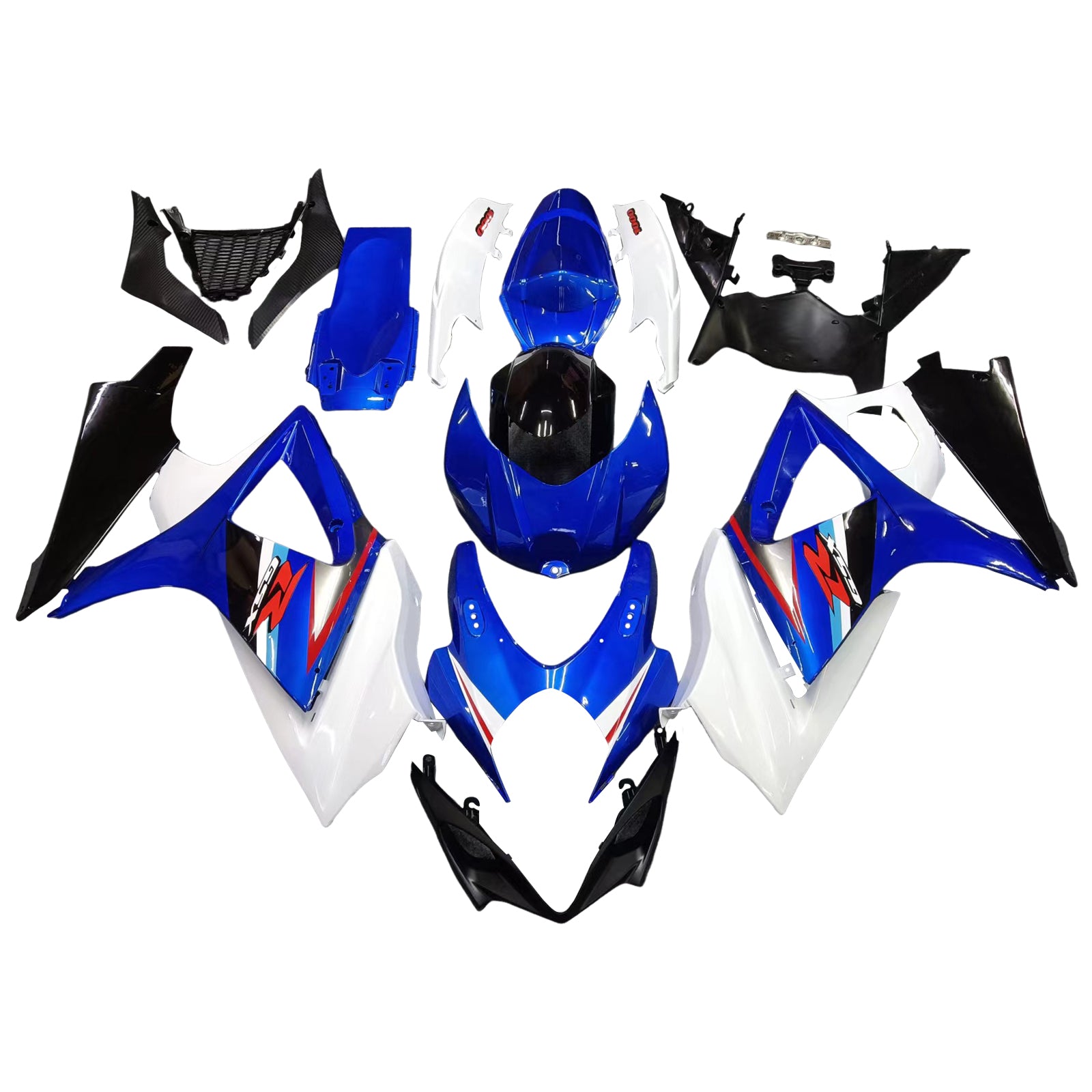 Amotopart 2007-2008 Suzuki GSXR 1000 Blue Fairing Kit