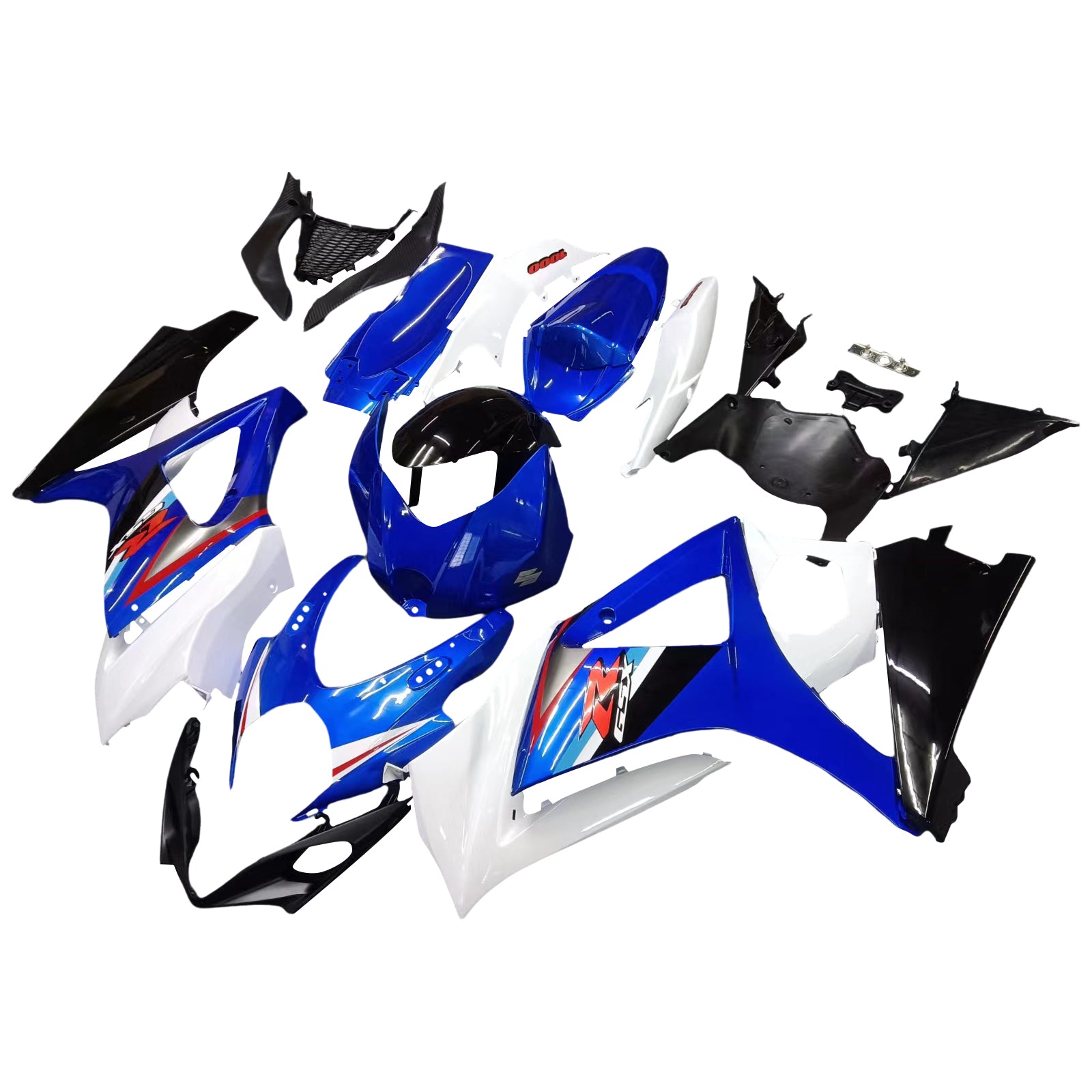 Amotopart 2007–2008 Suzuki GSXR 1000 Blaues Verkleidungsset