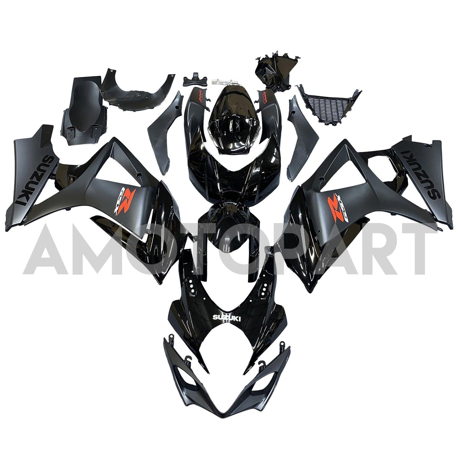 Amotopart 2007-2008 Suzuki GSXR1000 Fairing Black Style3 Kit