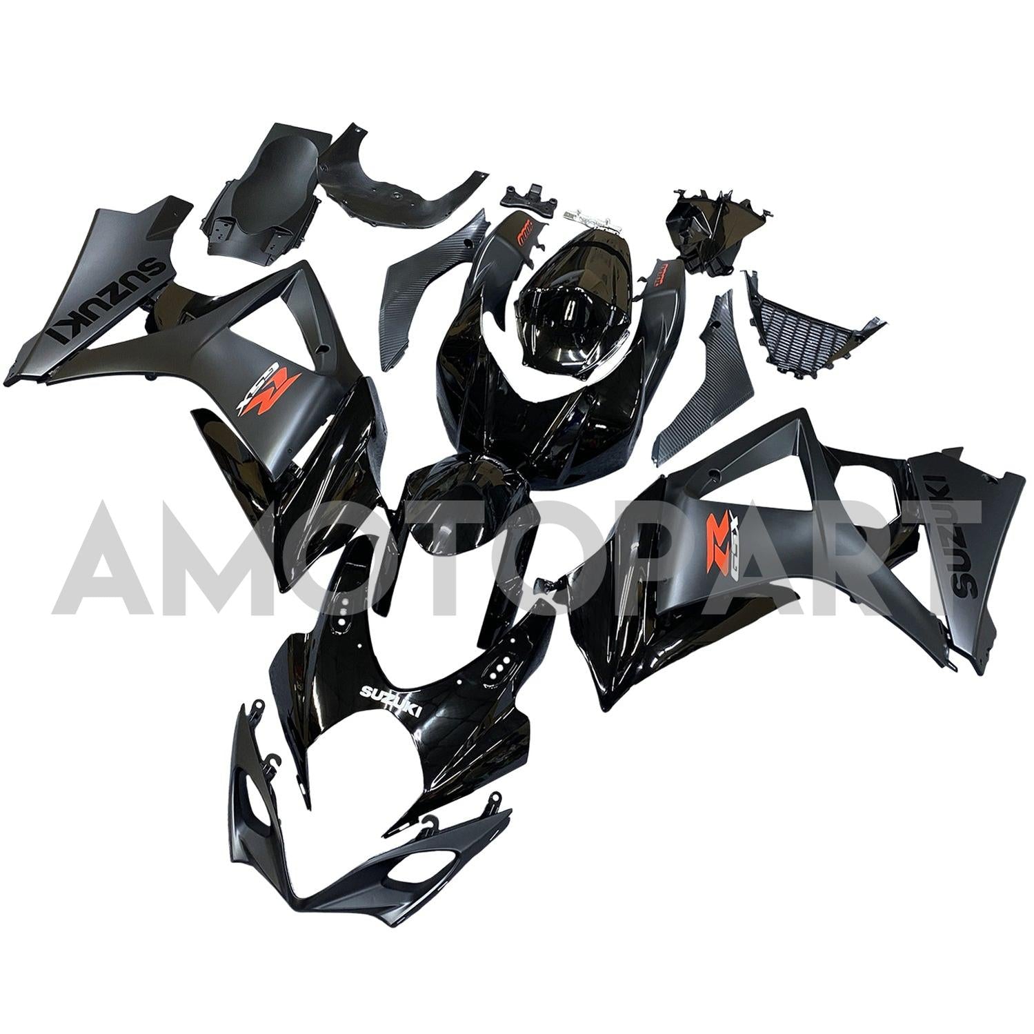 Amotopart 2007-2008 Suzuki GSXR1000 Fairing Black Style3 Kit