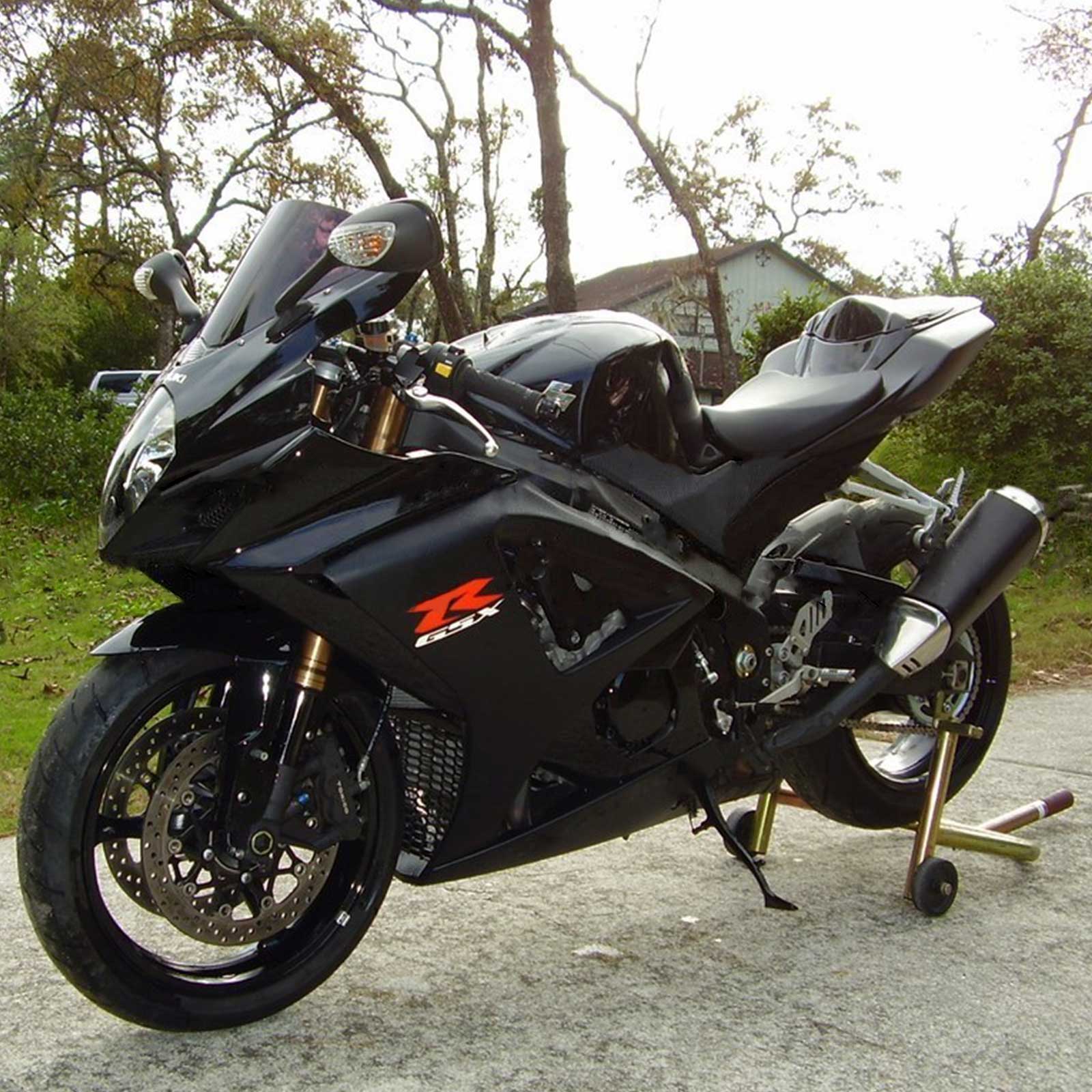 Amotopart 2007-2008 Suzuki GSXR1000 Fairing Black Style3 Kit