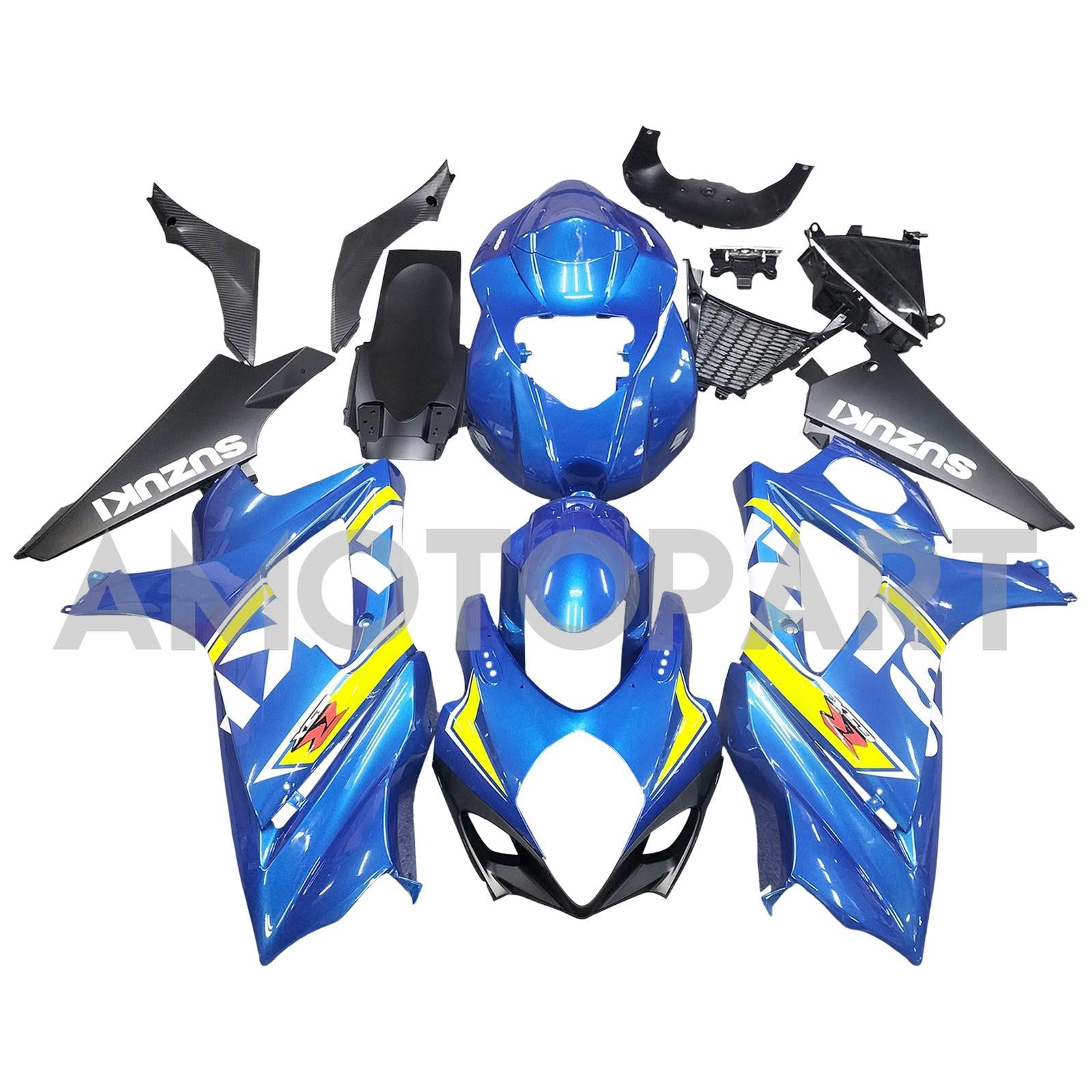 Amotopart 2007-2008 Suzuki GSXR1000 Fairing Sky Blue Kit