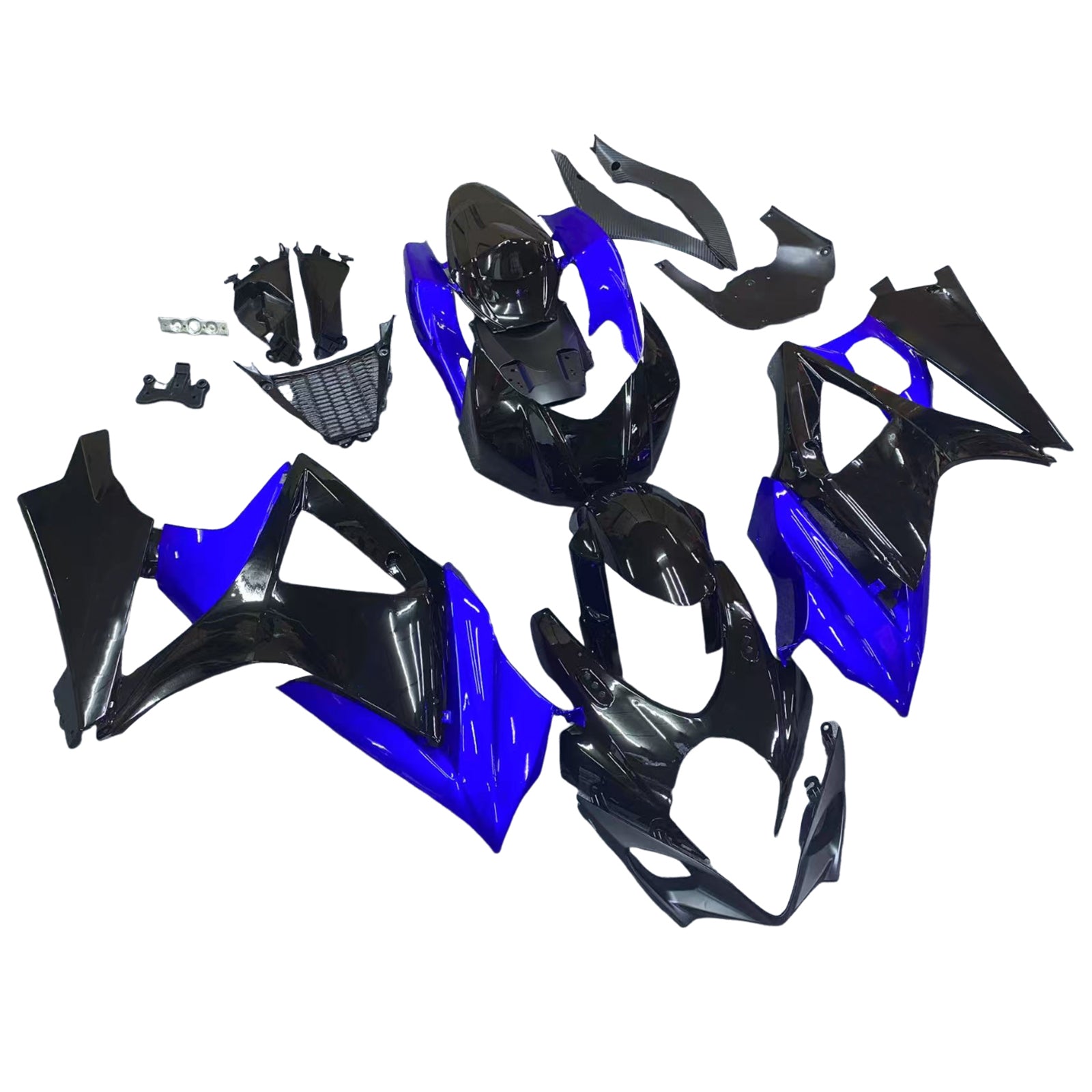 Amotopart 2007-2008 Suzuki GSXR1000 Fairing Blue&Black Kit