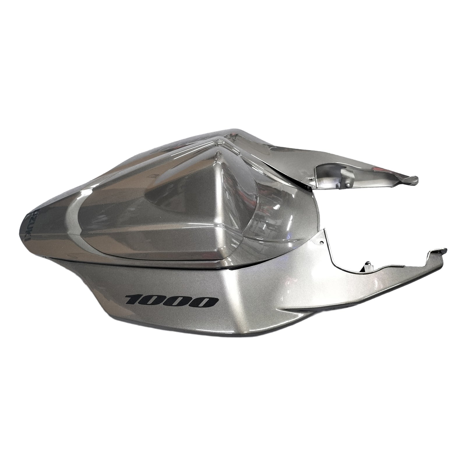 Amotopart Verkleidungssatz für Suzuki GSXR1000, 2007–2008, Grau/Ebenholz