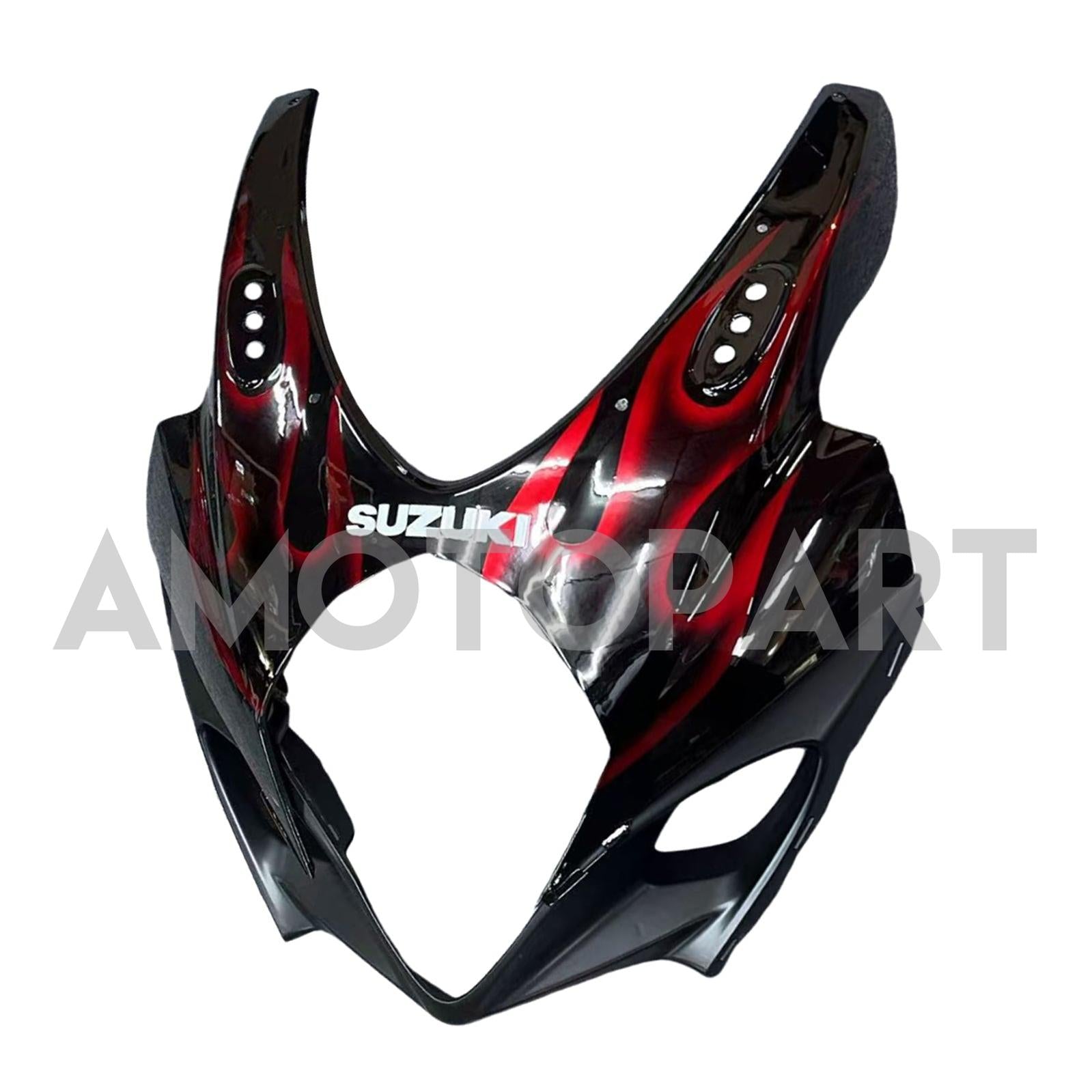 Amotopart 2007-2008 Suzuki GSXR1000 Fairing Black&Red Fire Kit