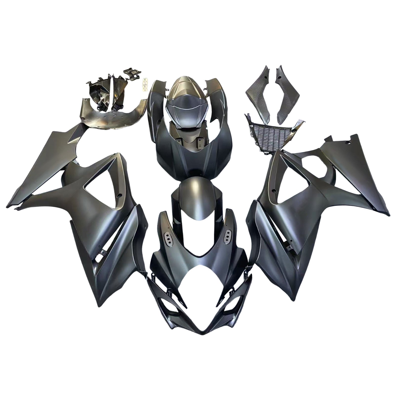 Amotopart 2007-2008 Suzuki GSXR1000 Fairing Black Style2 Kit