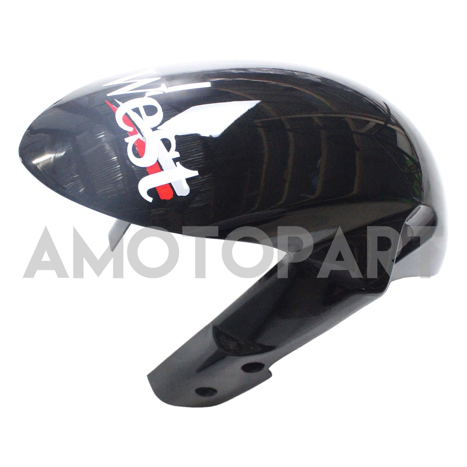 Amotopart 2007–2008 Suzuki GSXR1000 Verkleidung, glänzend schwarz&Weißes Kit