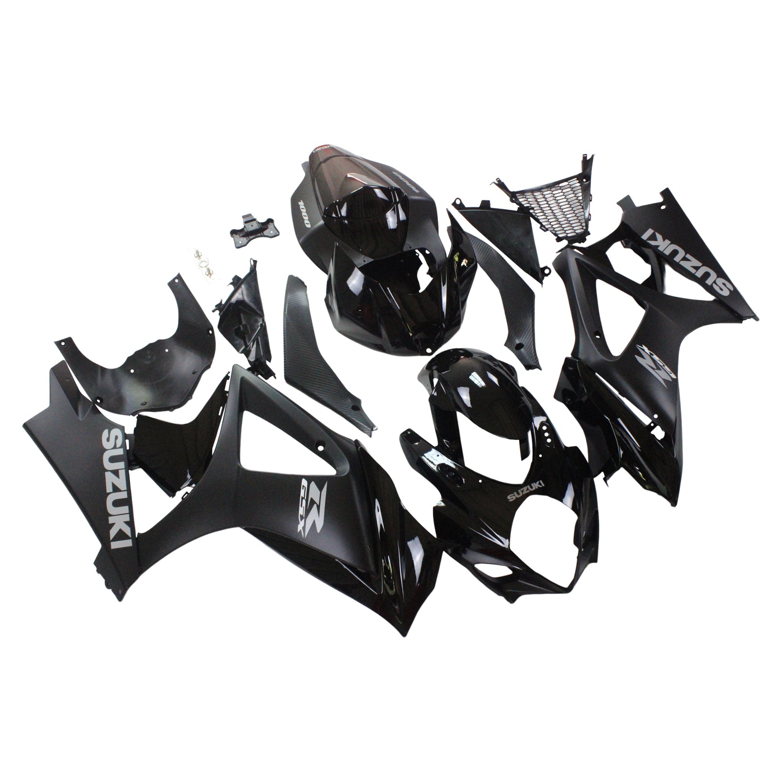 Amotopart 2007-2008 Suzuki GSXR1000 Fairing Black Style1 Kit