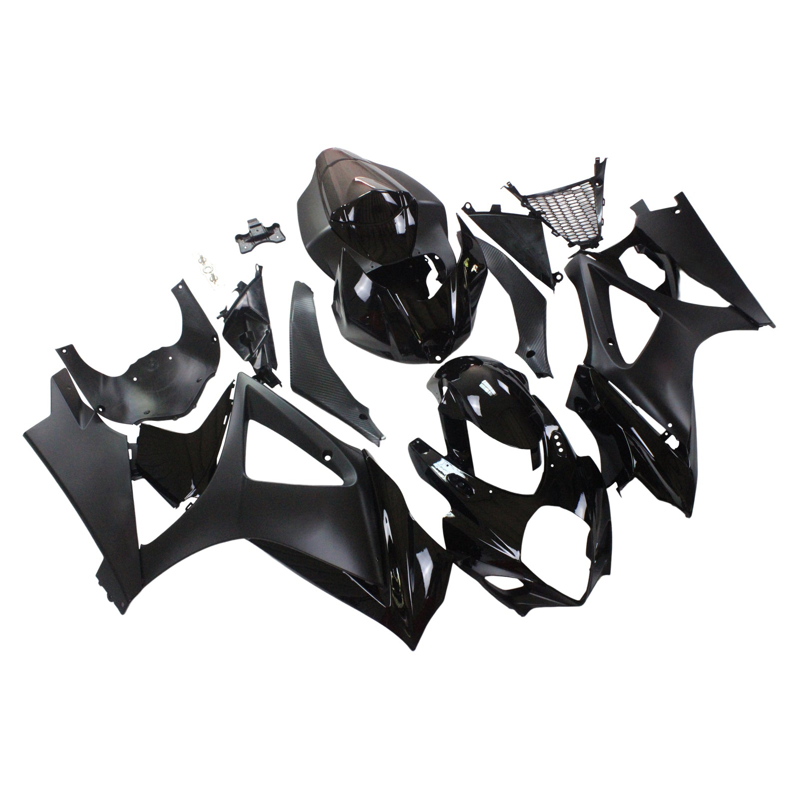 Amotopart 2007-2008 Suzuki GSXR1000 Fairing Black Style1 Kit